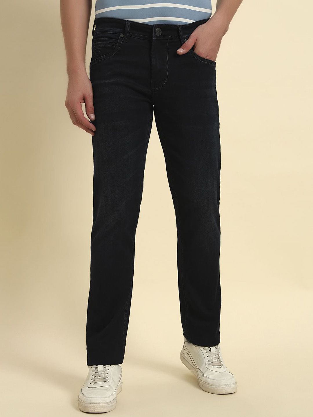 Cantabil Men Jean Regular Fit Mid-Rise Cotton Jeans-picture-36