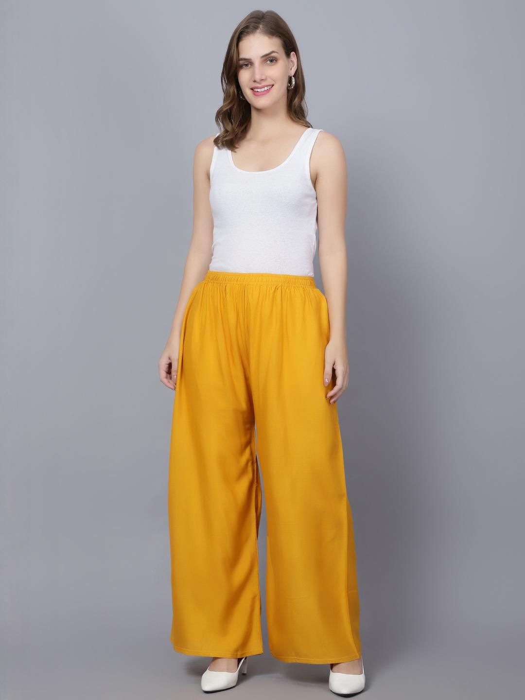 Mytrendzs Women Solid Palazzos-picture-10