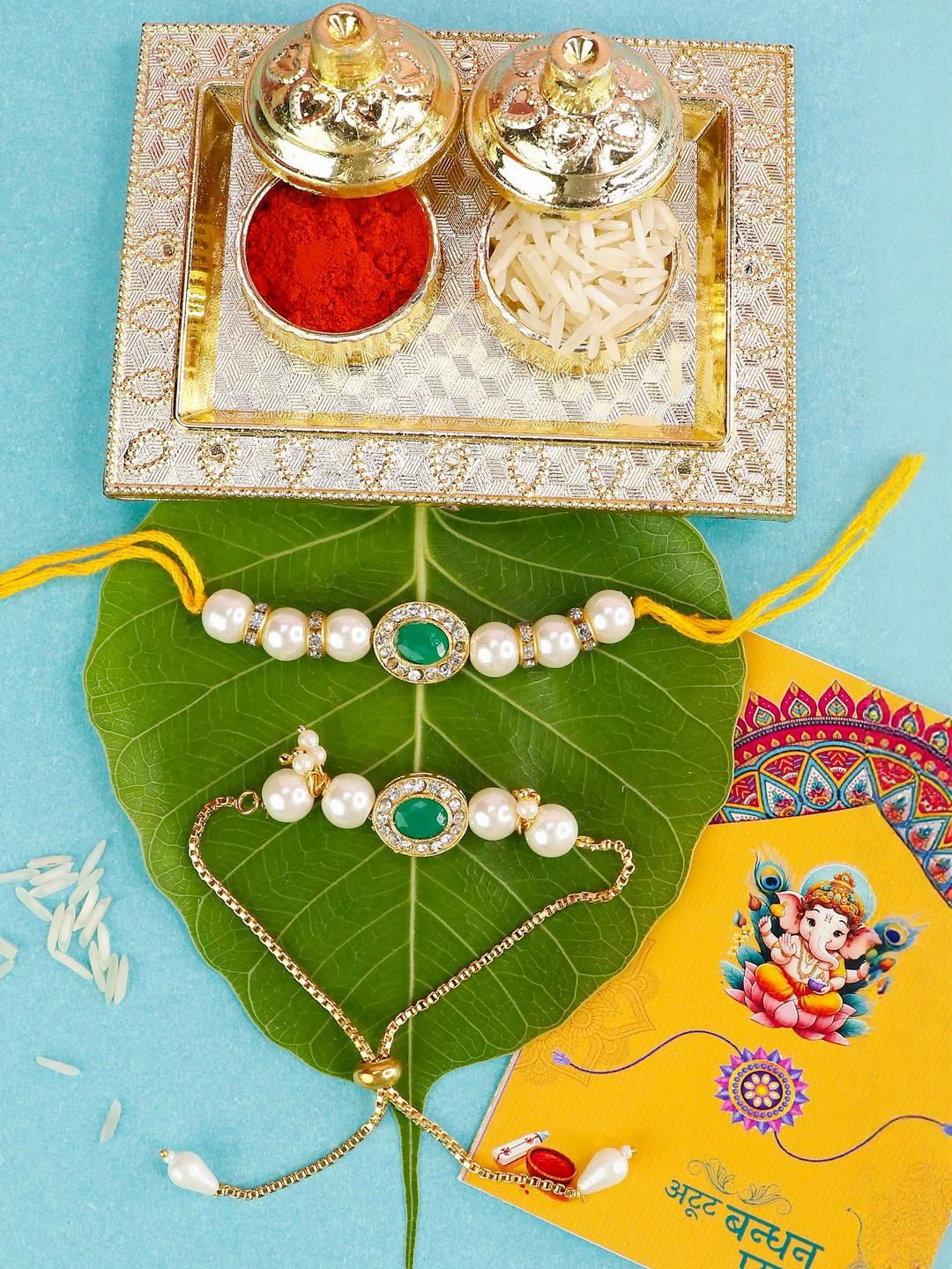 ASIDEA Brother Rakhi Gift set With Pooja Thali-picture-19