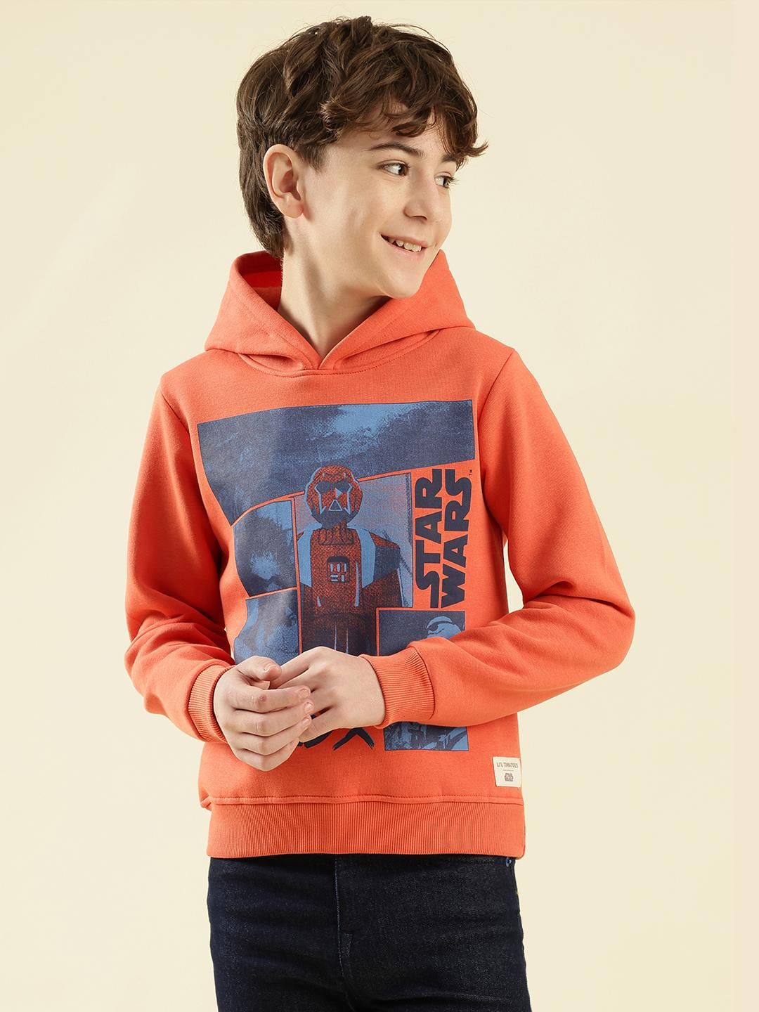 Lil Tomatoes Boys Printed Hooded Sweatshirt-picture-19