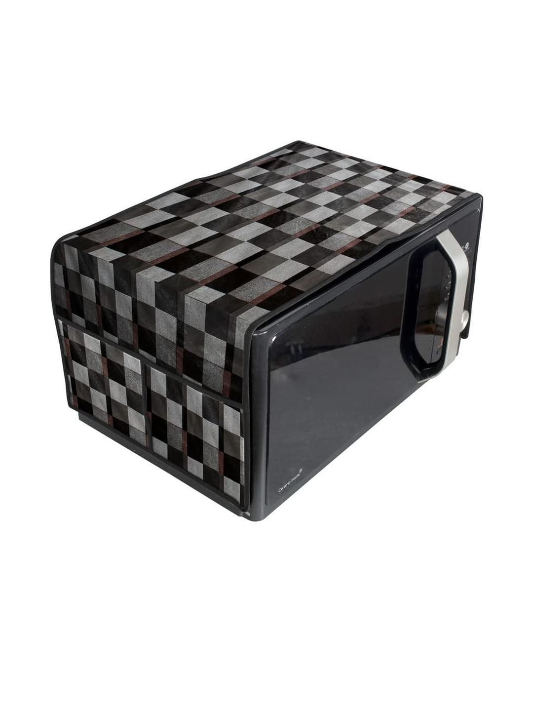 The Furnishing Tree Waterproof & Dustproof PVC Microwave Oven Top Cover with 4 Utility Pockets Chek-picture-34