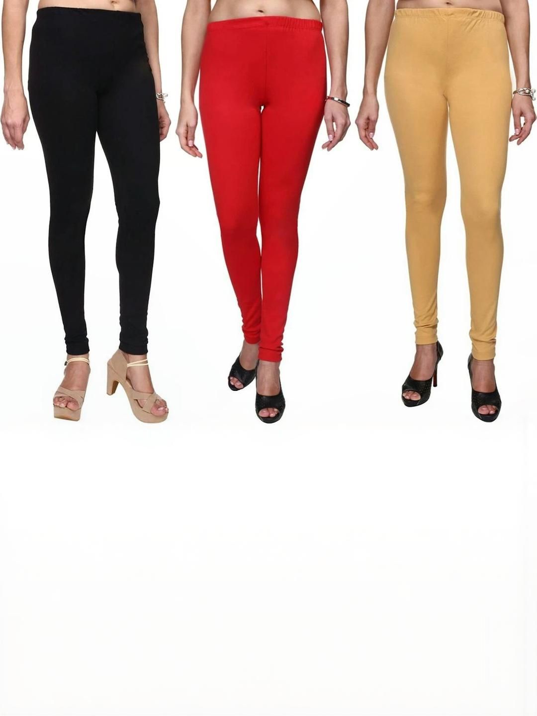 SAJATA Women Pack Of 3 Solid Leggings-picture-32