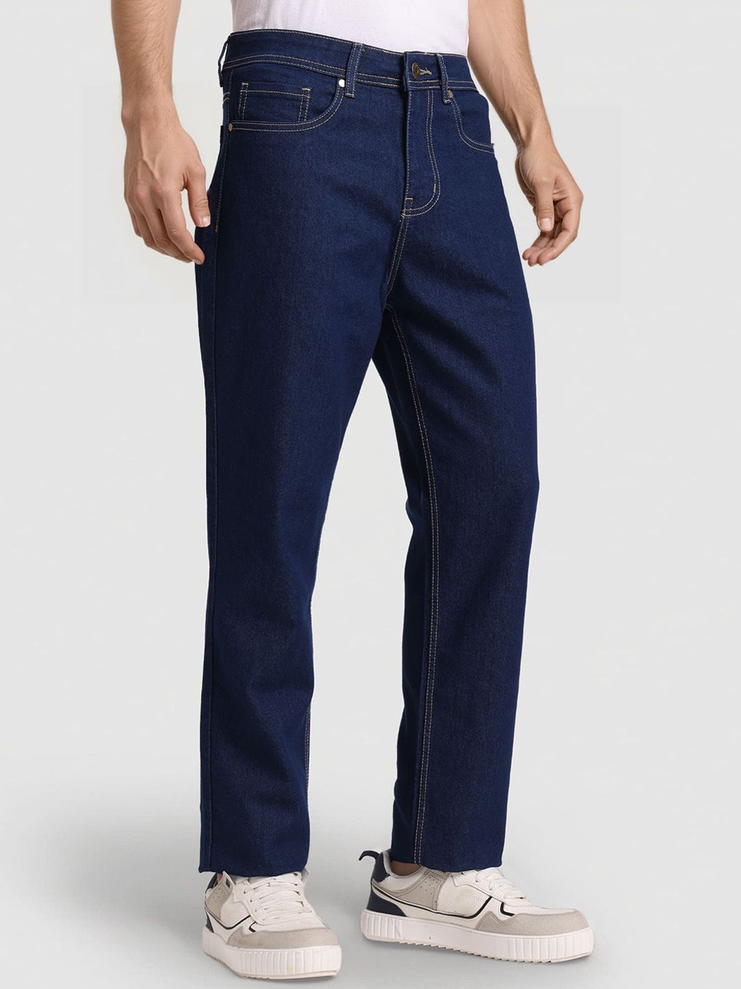 Style Quotient Men Smart Straight Fit Mid-Rise Stretchable Jeans-picture-23