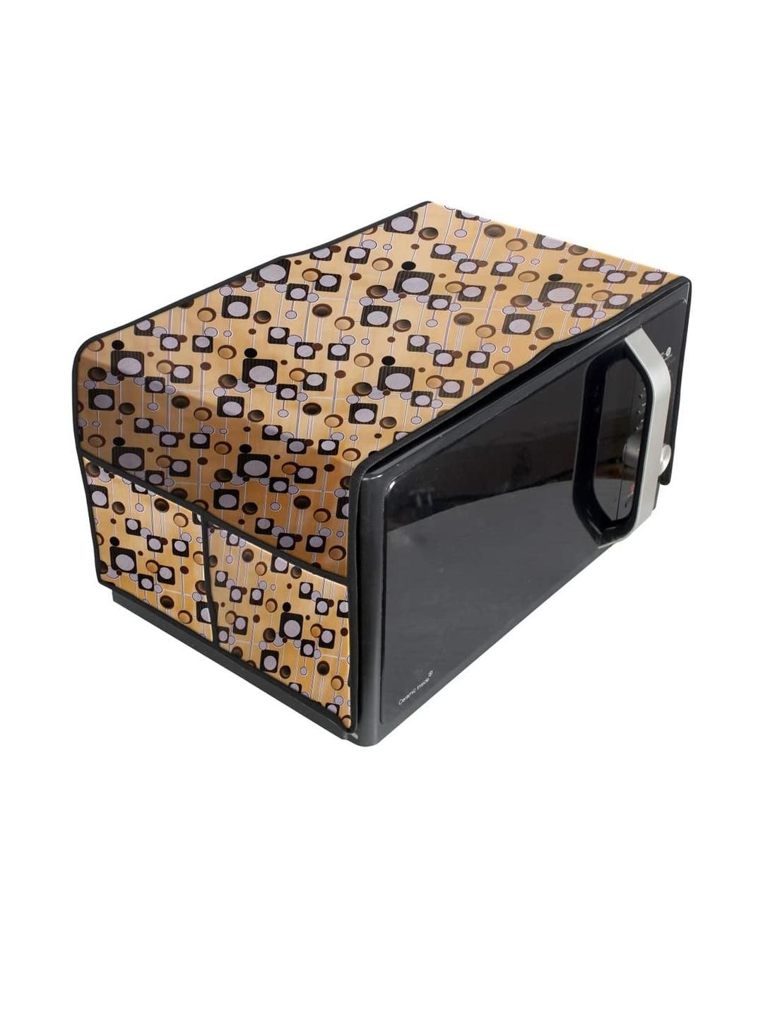 The Furnishing Tree Waterproof & Dustproof PVC Microwave Oven Top Cover with 4 Utility Pockets Guns-picture-21