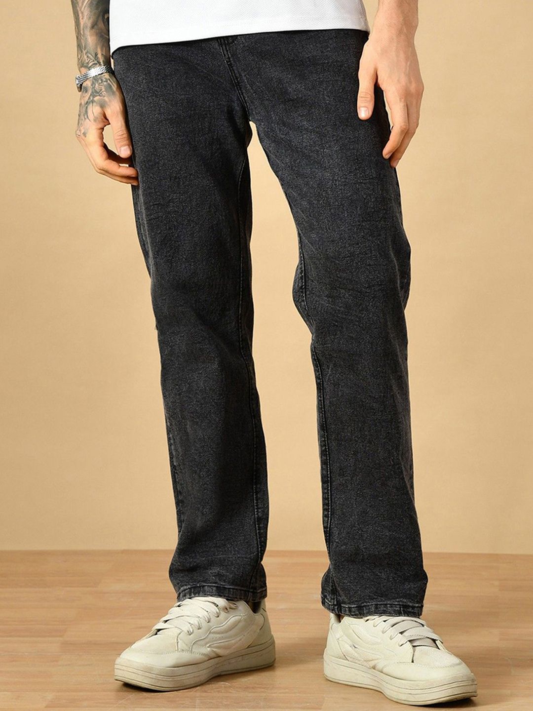 COMFITS Men Classic Boyfriend Fit Mid-Rise Cotton Denim Stretchable Jeans-picture-35