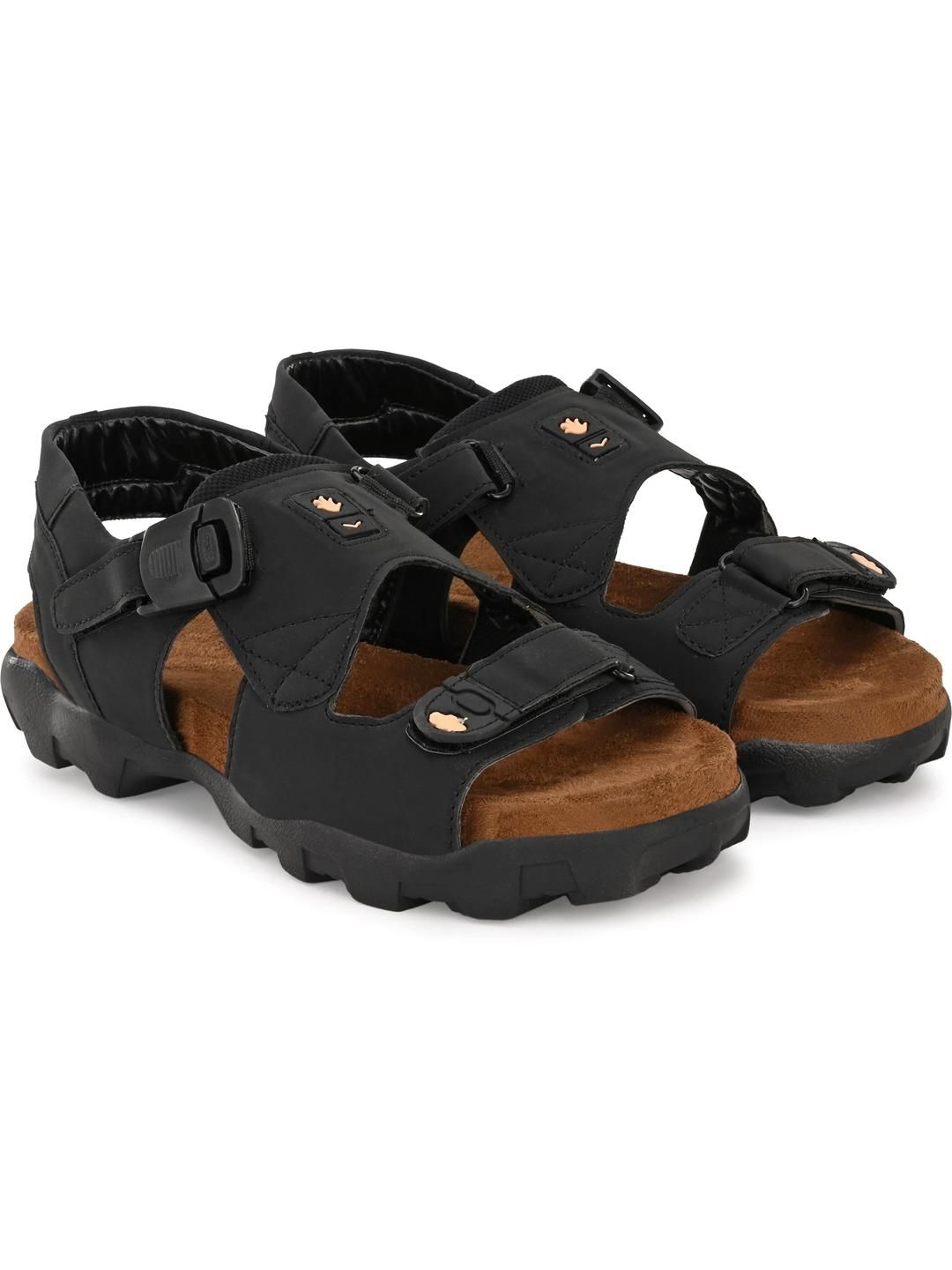 Corstyle Men Black Sandals-image-23