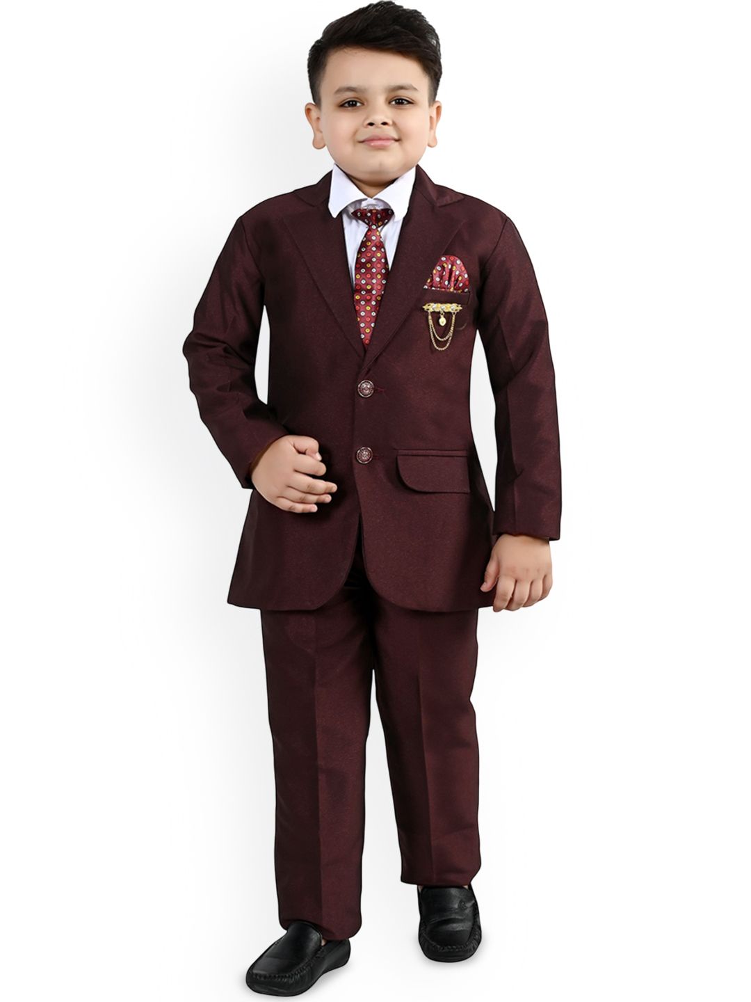 Sangria Boys Single-Breasted Pant Suit-picture-12