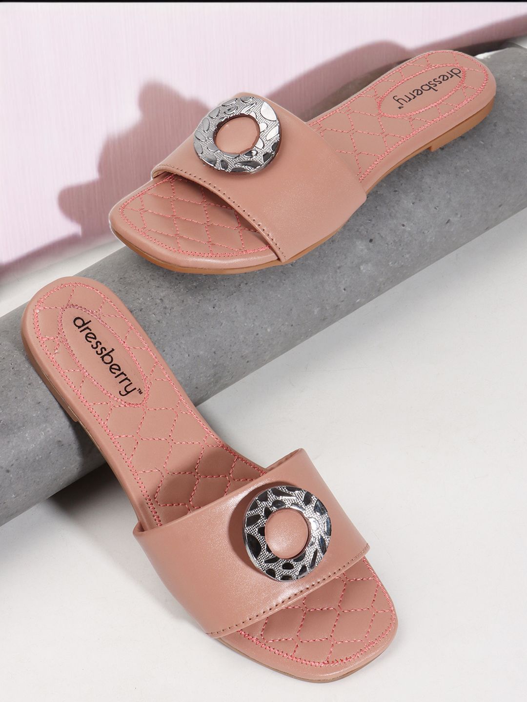 DressBerry Women Solid Open Toe Flats-image-28