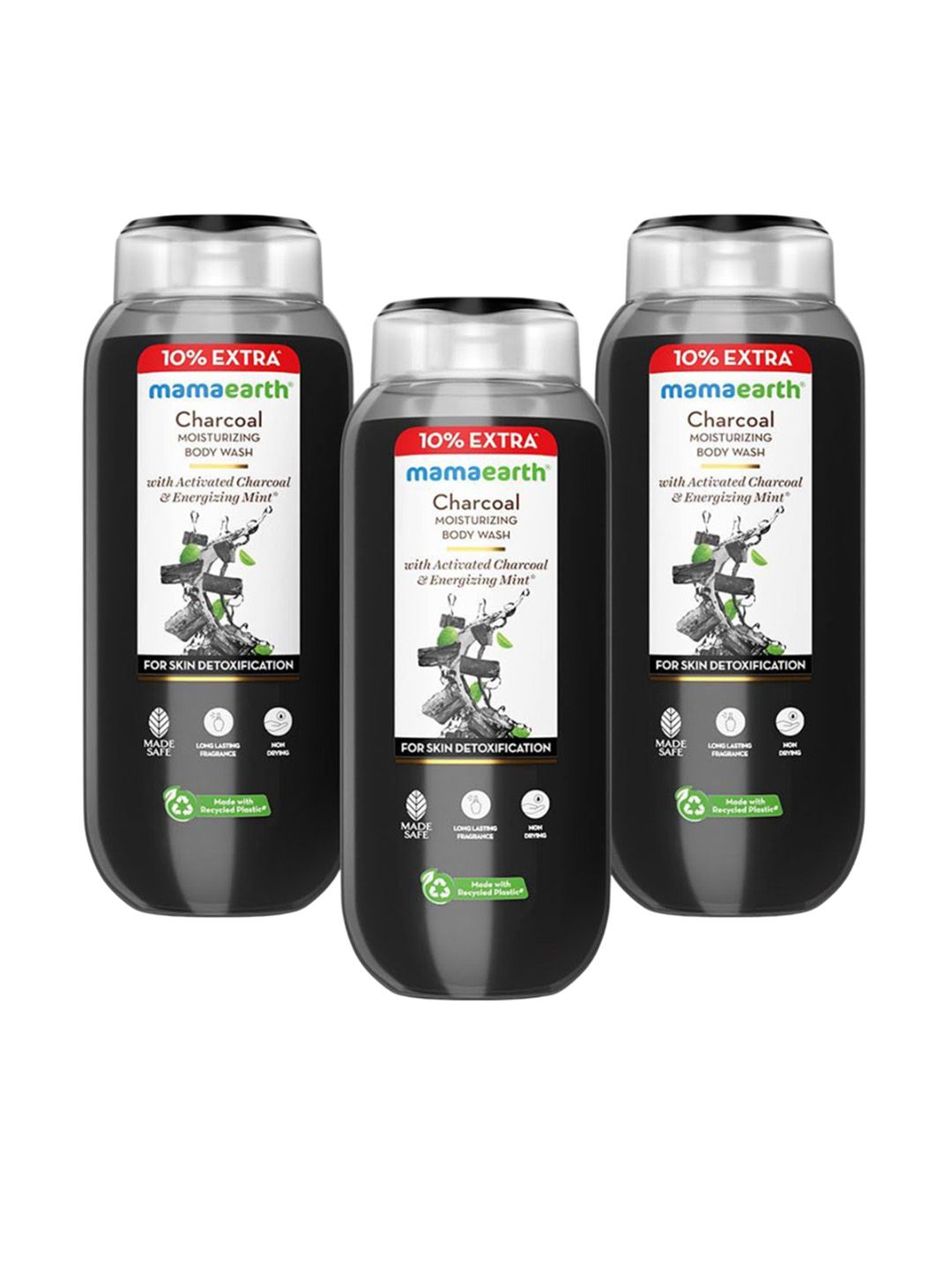 Mamaearth Set Of 3 Charcoal Moisturizing Body Wash - 275 ml Each-picture-44