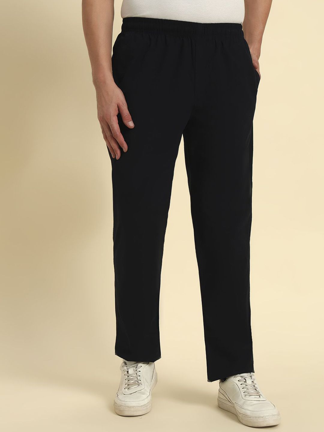 Cantabil Men Cotton Mid Rise Track Pants-picture-26