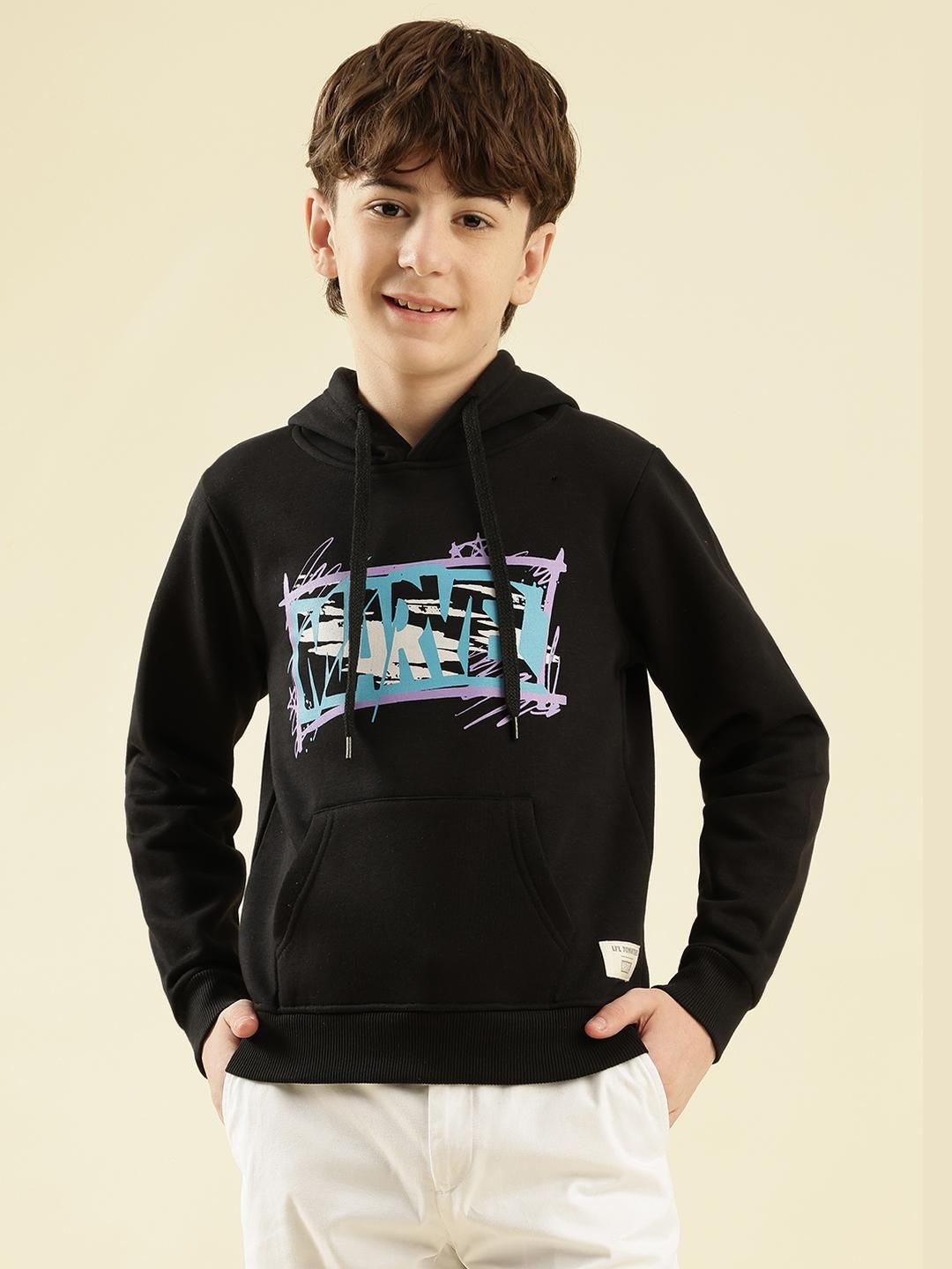 Lil Tomatoes Boys Printed Hooded Sweatshirt-picture-33