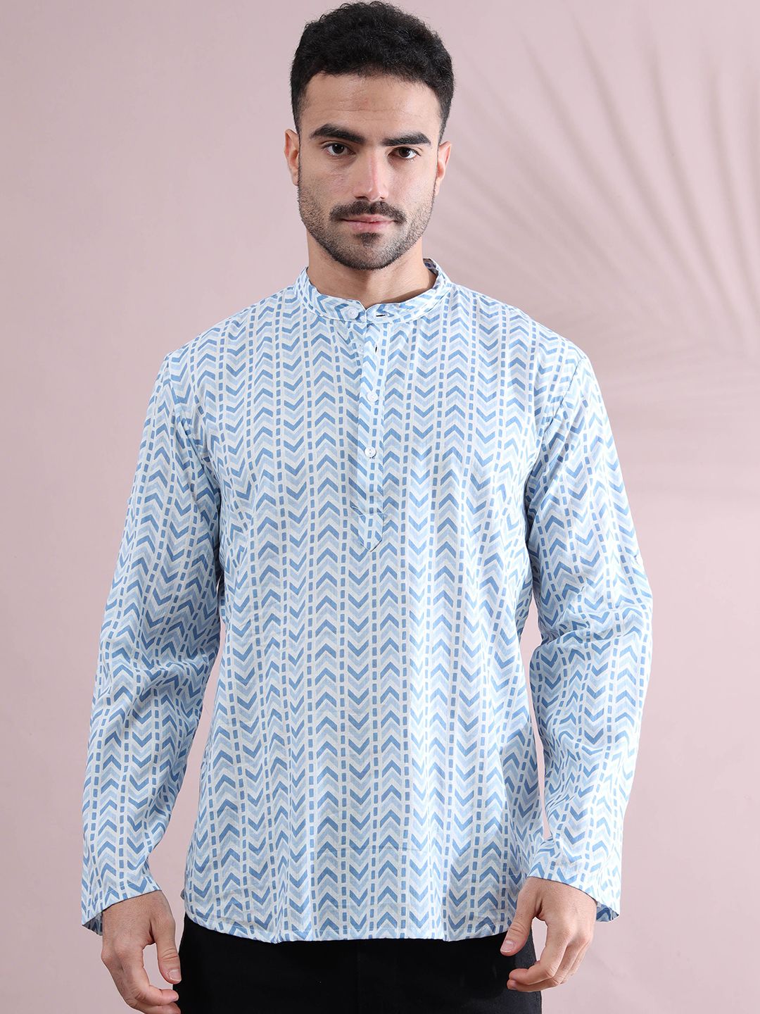 FILORI STUDIO Men Geometric Printed Kurta-picture-33