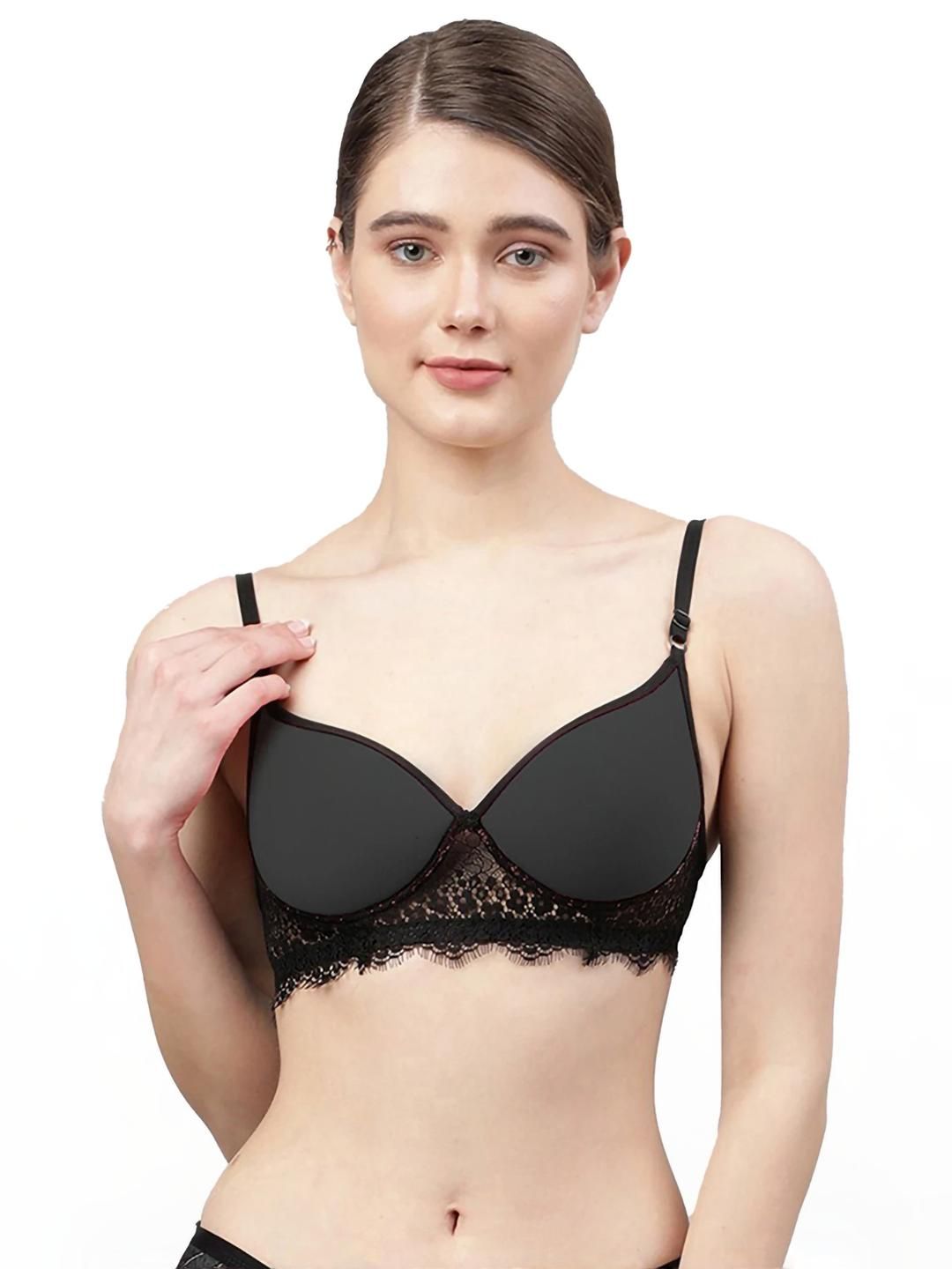 Samvar Black Cotton Non-Wired Non Padded Minimizer Bra-picture-36