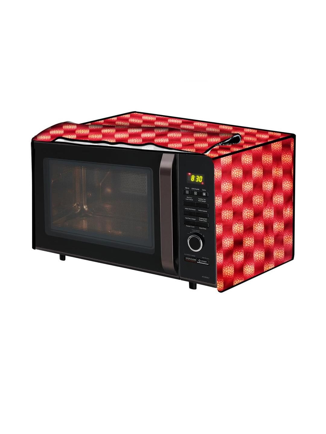 The Furnishing Tree PVC Waterproof Microwave Oven Cover Compatible for LG 21L MC2146BG Gingham Patt-picture-39