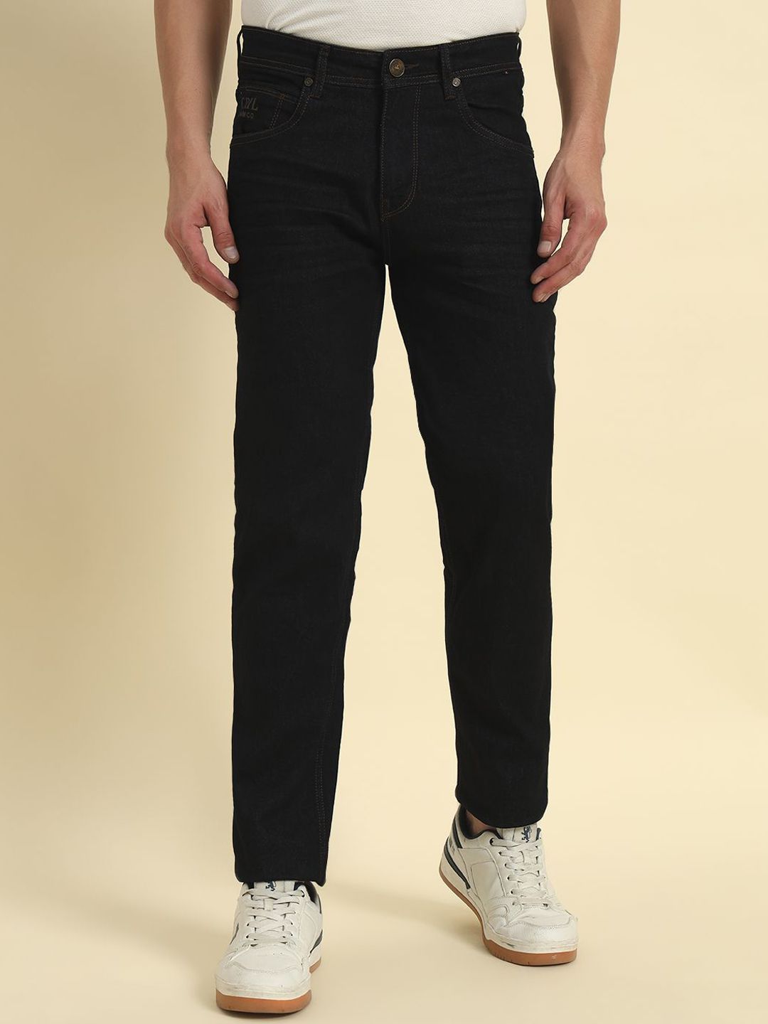 Cantabil Men Jean Regular Fit Mid-Rise Cotton Jeans-picture-23