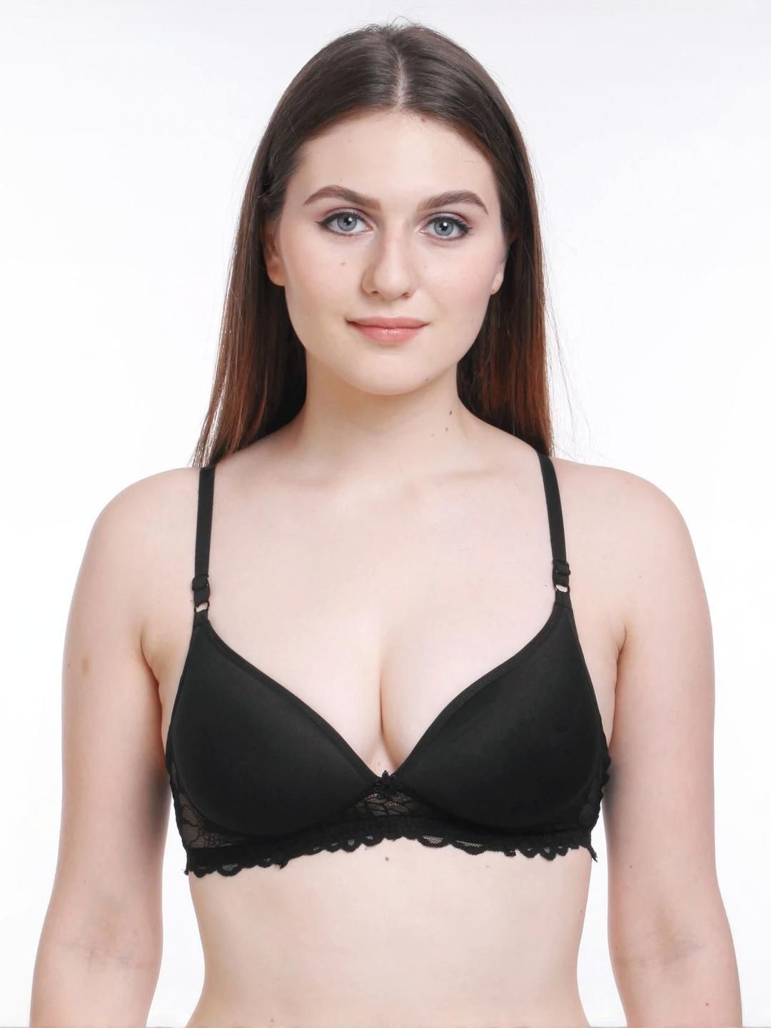 Samvar Black Cotton Non-Wired Non Padded Minimizer Bra-picture-15