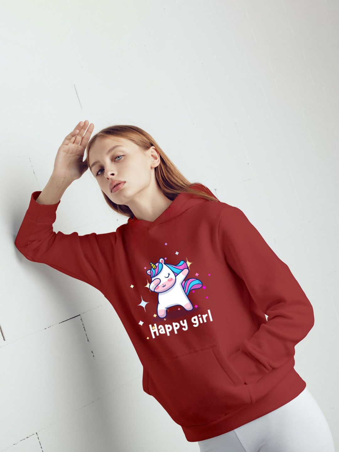 Povaxpo Women Printed Hooded Pullover Sweatshirt-picture-21