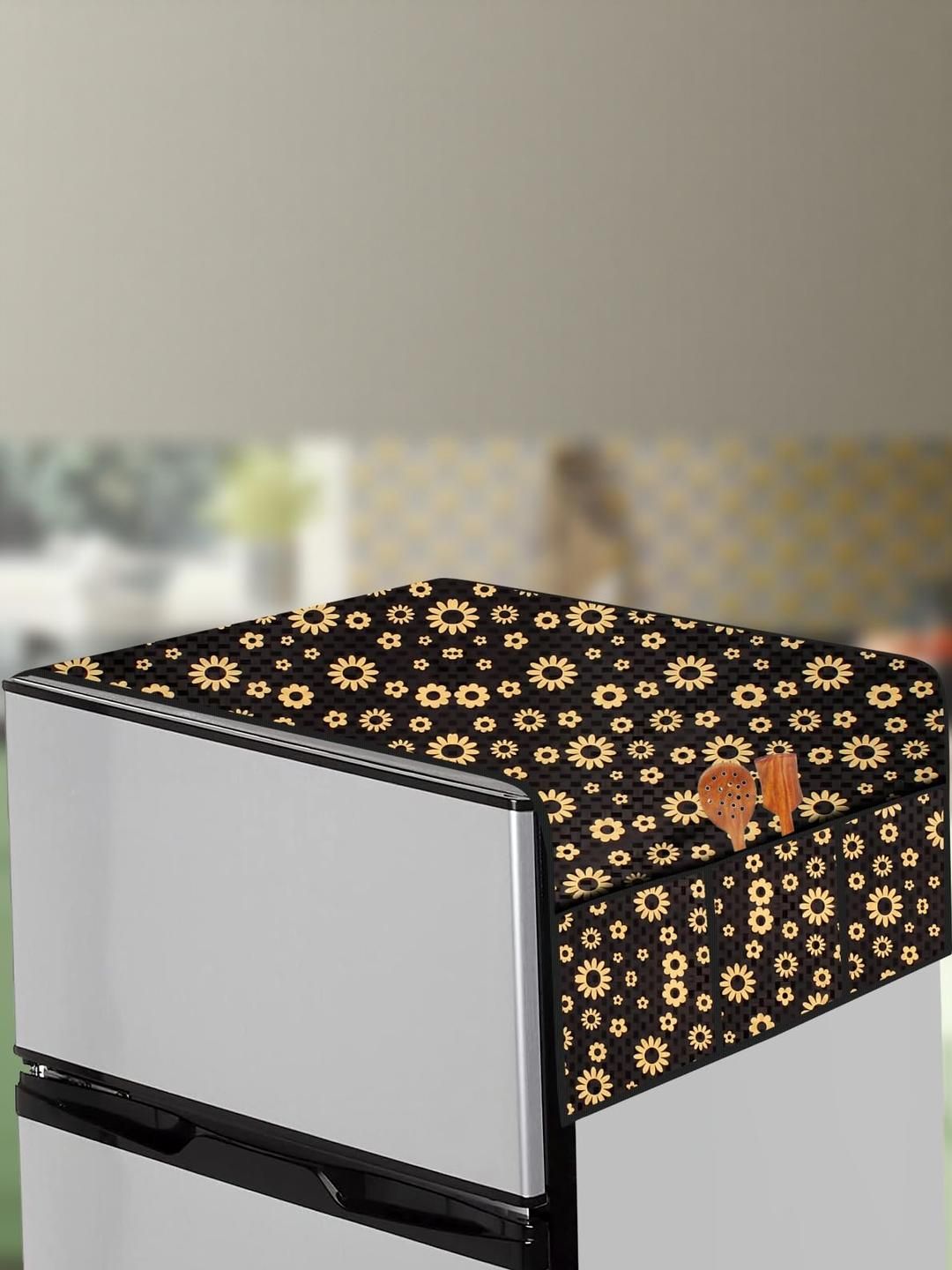 The Furnishing Tree Yellow Plastic Refrigerator Cover-picture-24