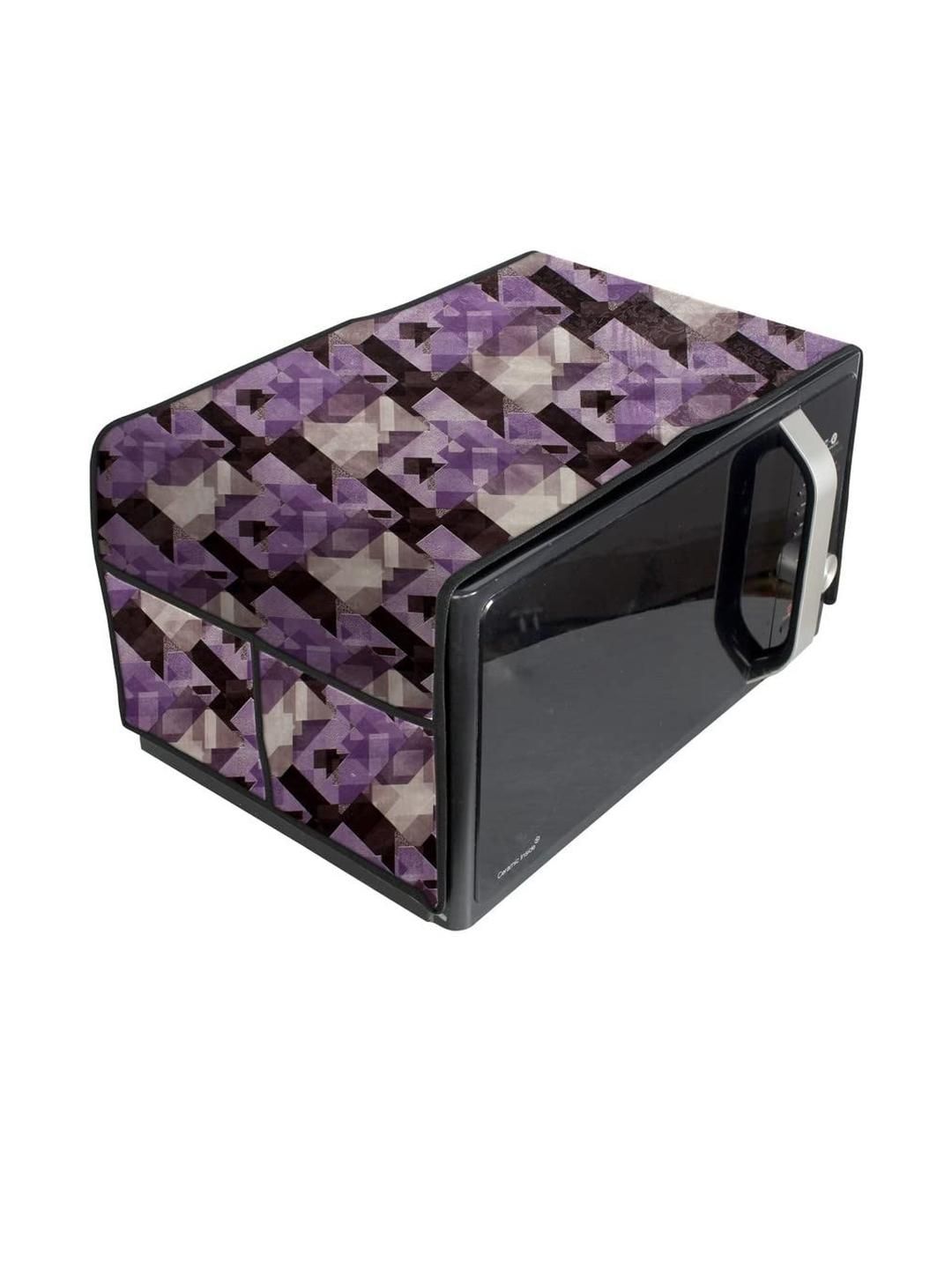 The Furnishing Tree Waterproof & Dustproof PVC Microwave Oven Top Cover with 4 Utility Pockets Chek-picture-31