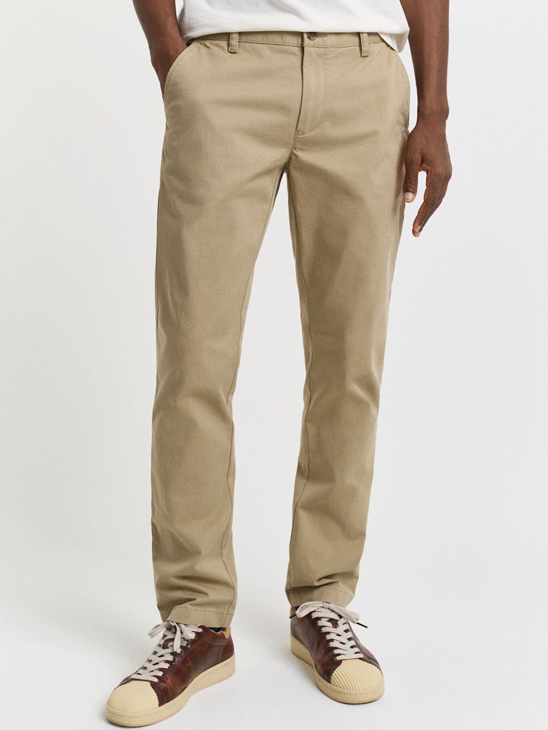 GANT Men Slim Fit Mid-Rise Chinos-picture-16