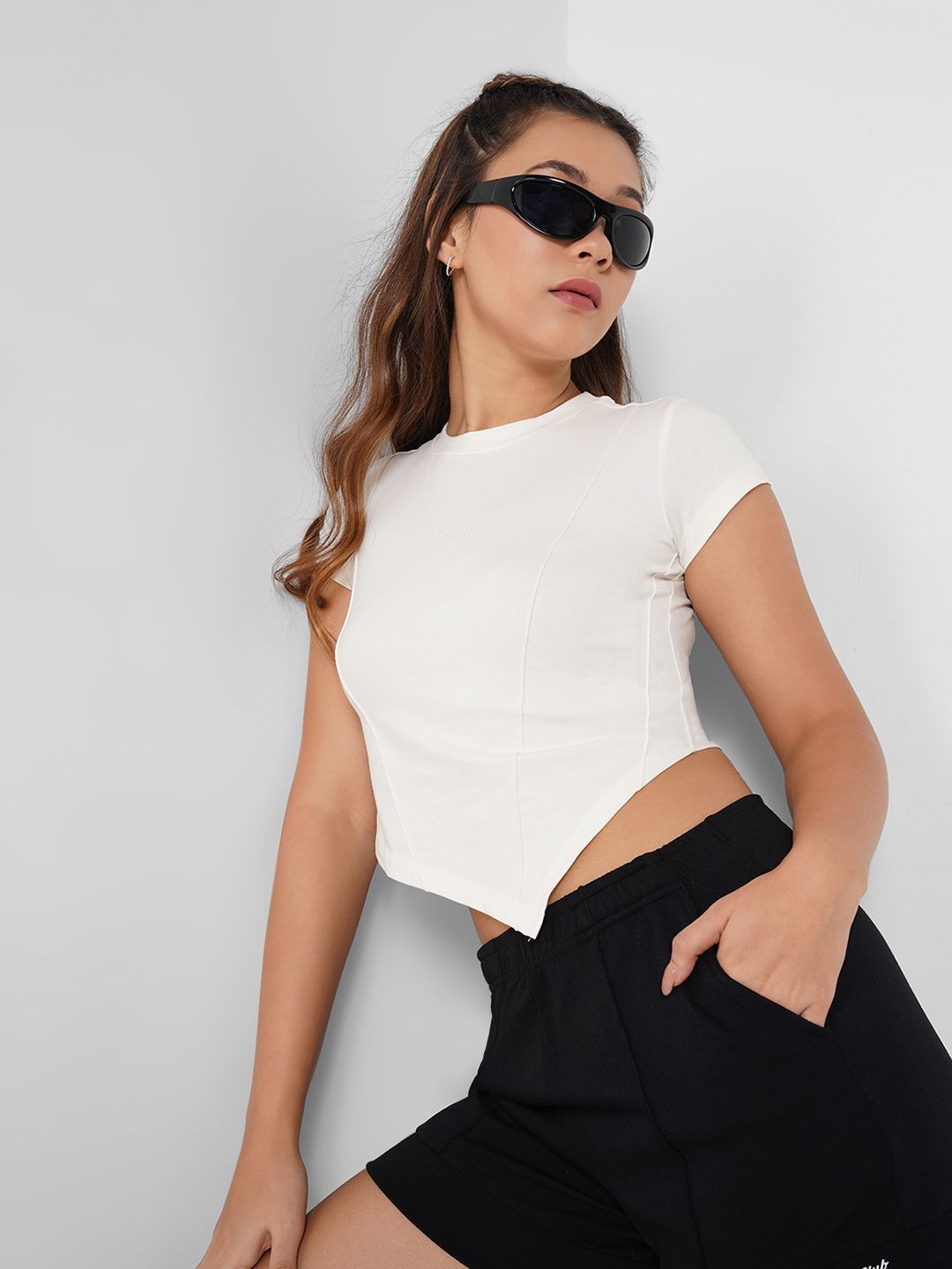 Ajile by Pantaloons Women Pure Cotton Crop Top-picture-31