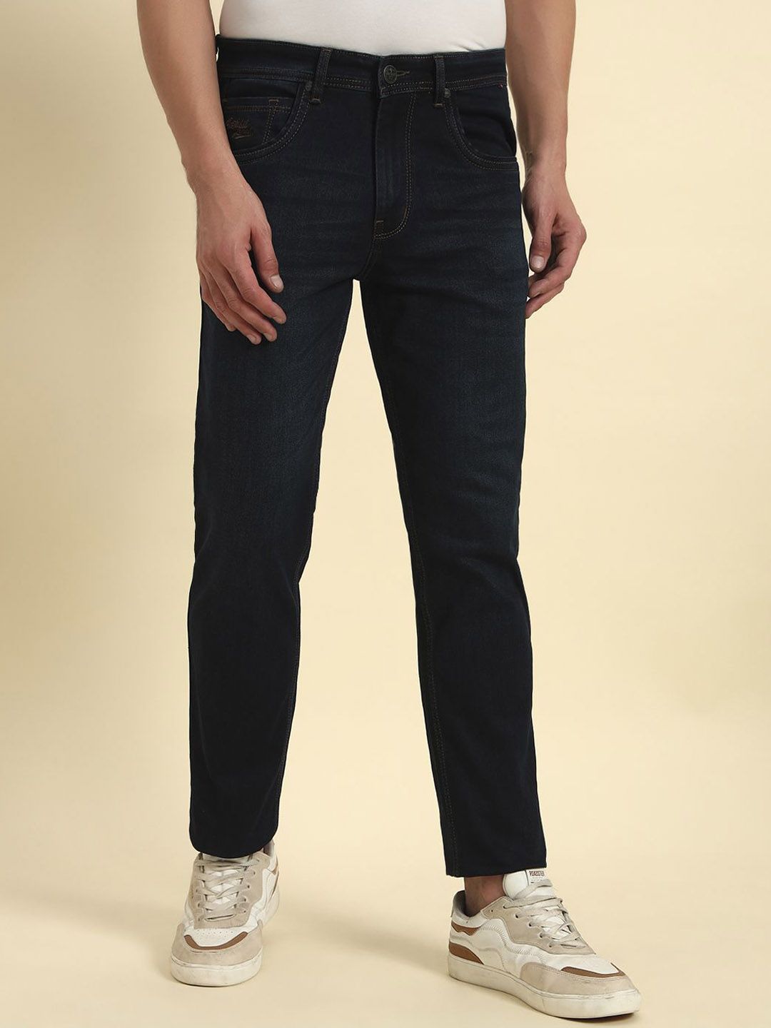 Cantabil Men Jean Regular Fit Mid-Rise Cotton Jeans-picture-30