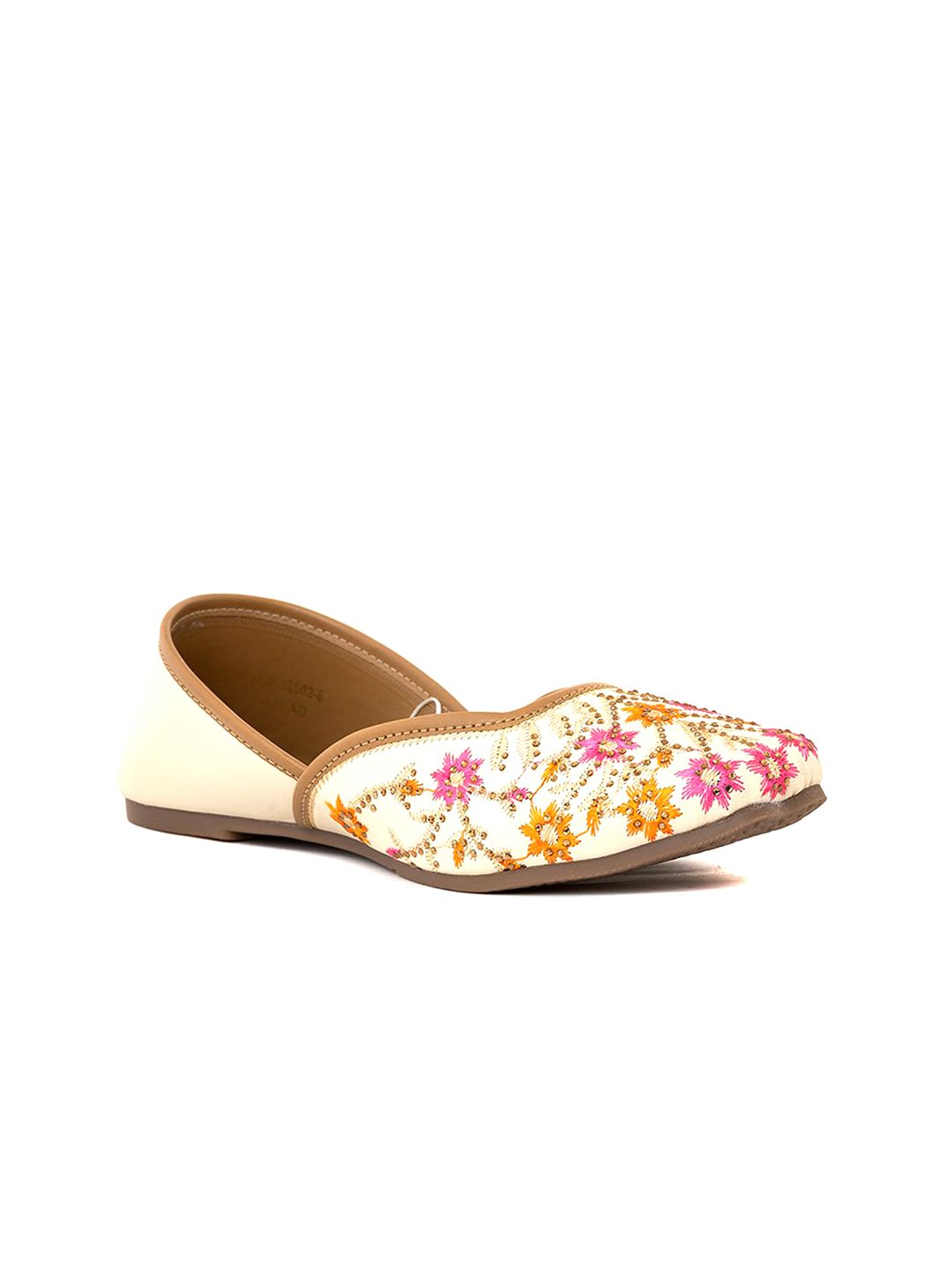 Khadims Women Woven Design Mojaris Flats-image-0