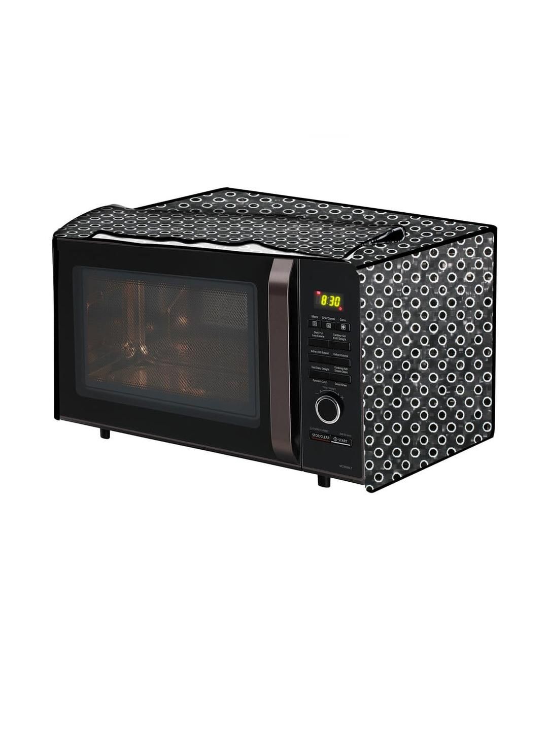 The Furnishing Tree PVC Waterproof Microwave Oven Cover Compatible for LG 21L MC2146BG Symmetric Pa-picture-38