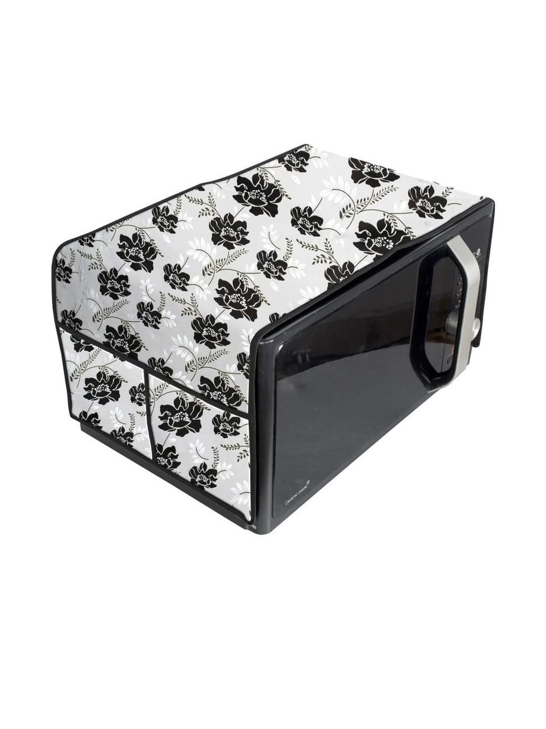 The Furnishing Tree Waterproof & Dustproof PVC Microwave Oven Top Cover with 4 Utility Pockets Indi-picture-20