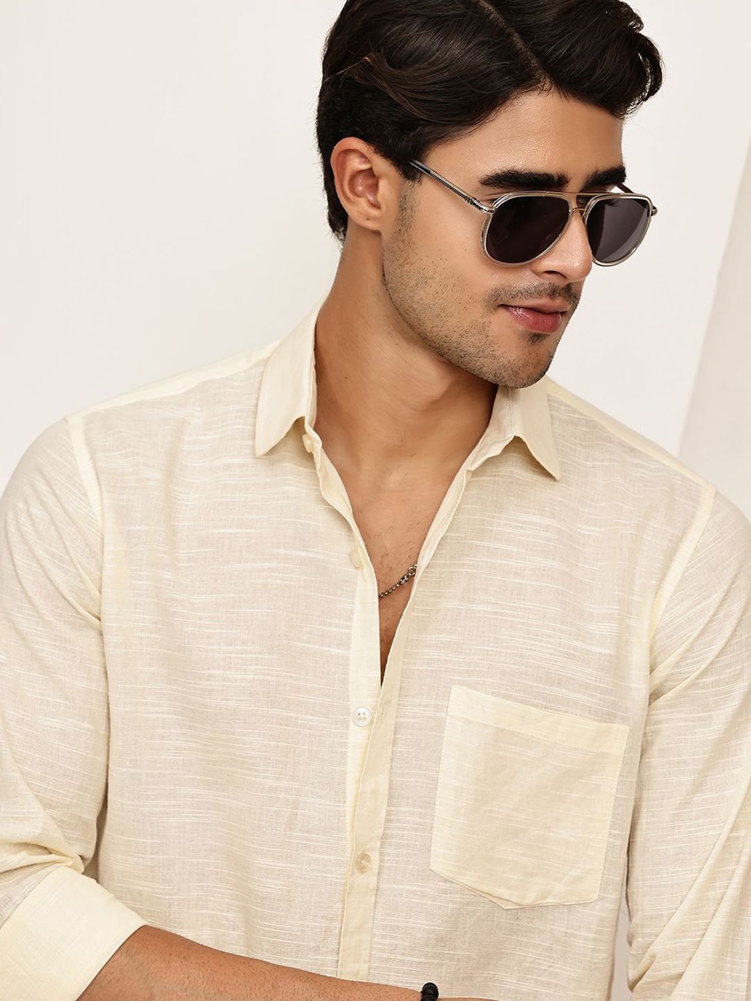 The Roadster Lifestyle Co. Classic Regular Fit Spread Collar Pure Cotton Opaque Shirt-picture-47