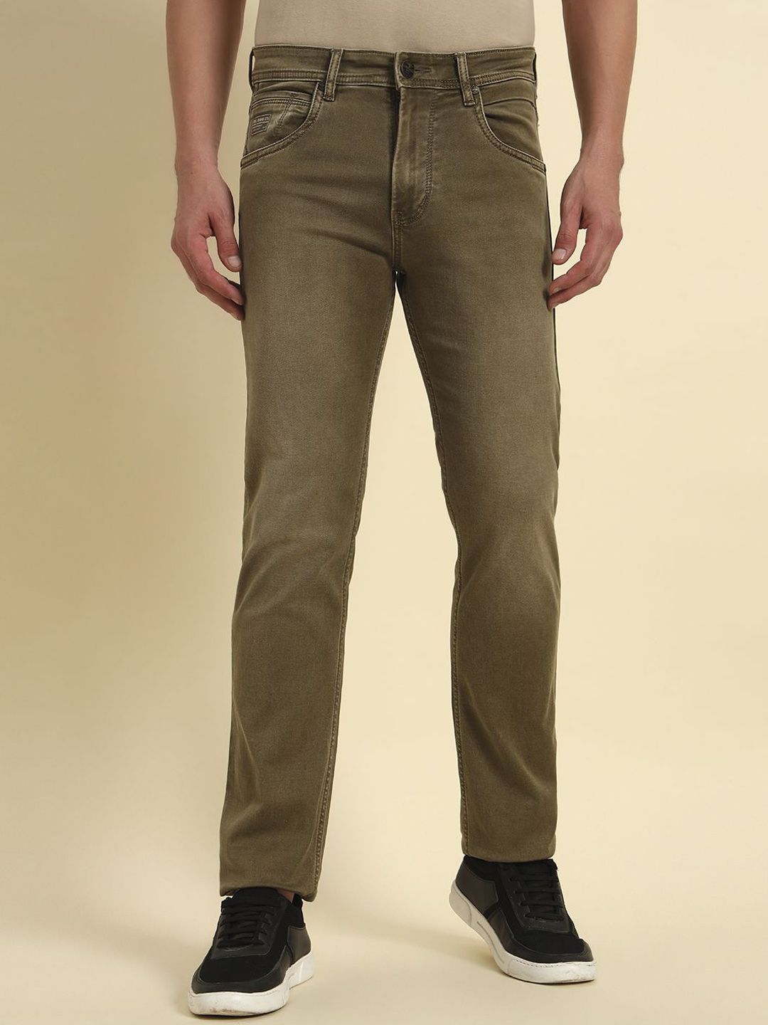 Cantabil Men Jean Mid-Rise Light Fade Jeans-picture-19