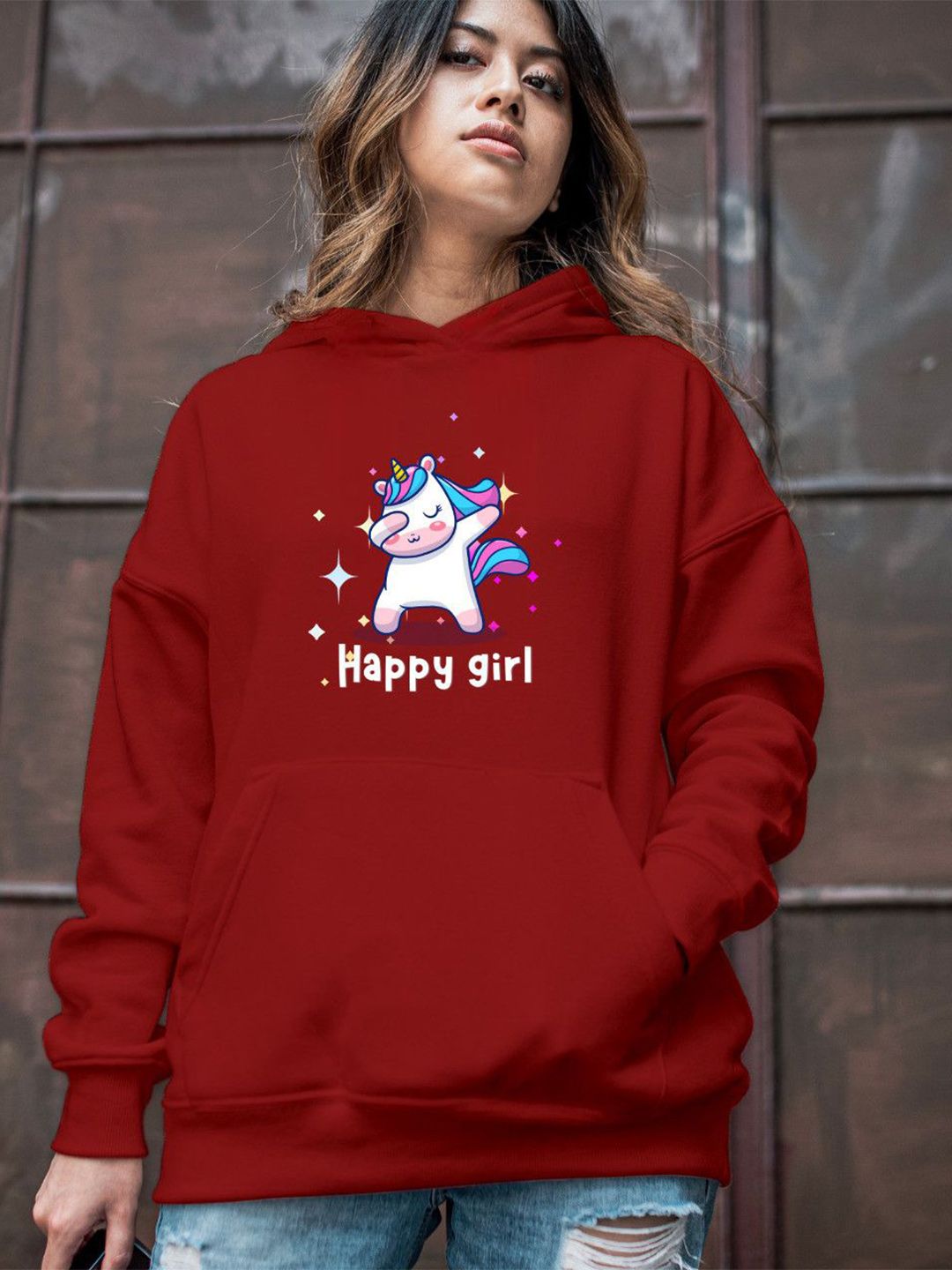Povaxpo Women Graphic Printed Hooded Sweatshirt-picture-22