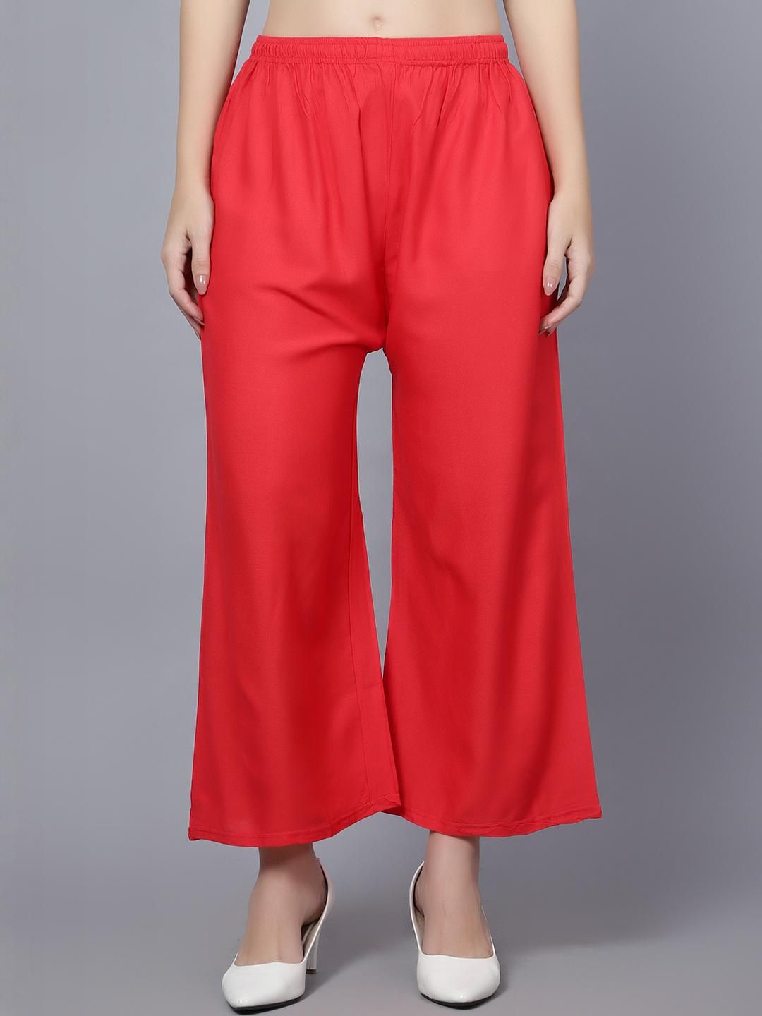 Mytrendzs Women Solid Flared Palazzos-picture-43