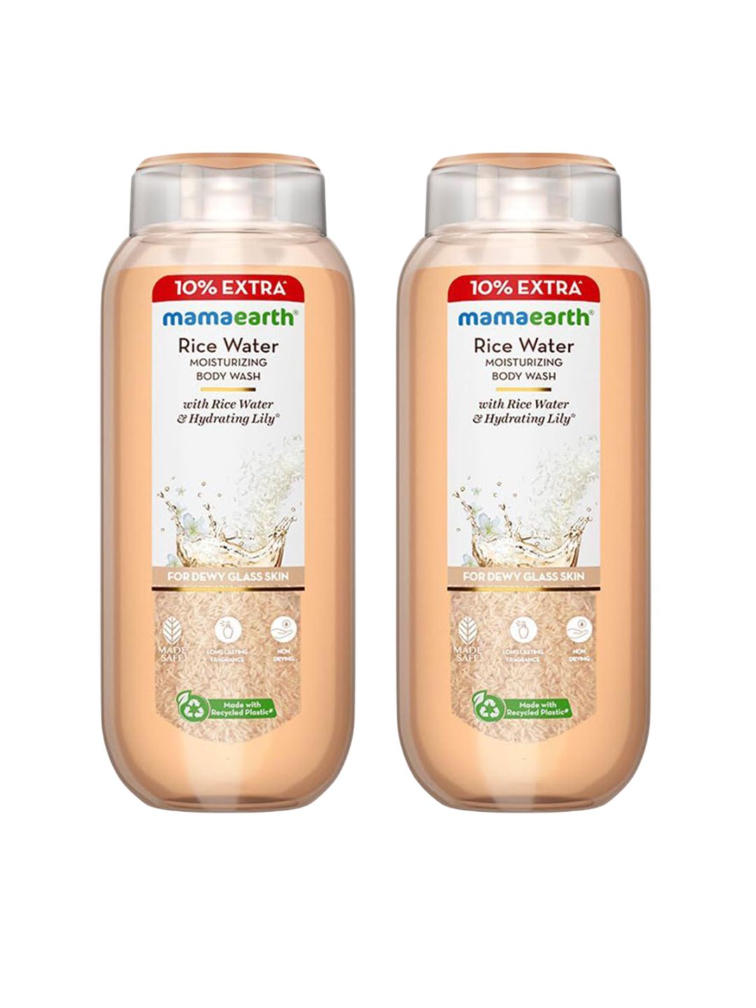 Mamaearth Set Of 2 Rice Water Moisturizing Body Wash - 275 ml Each