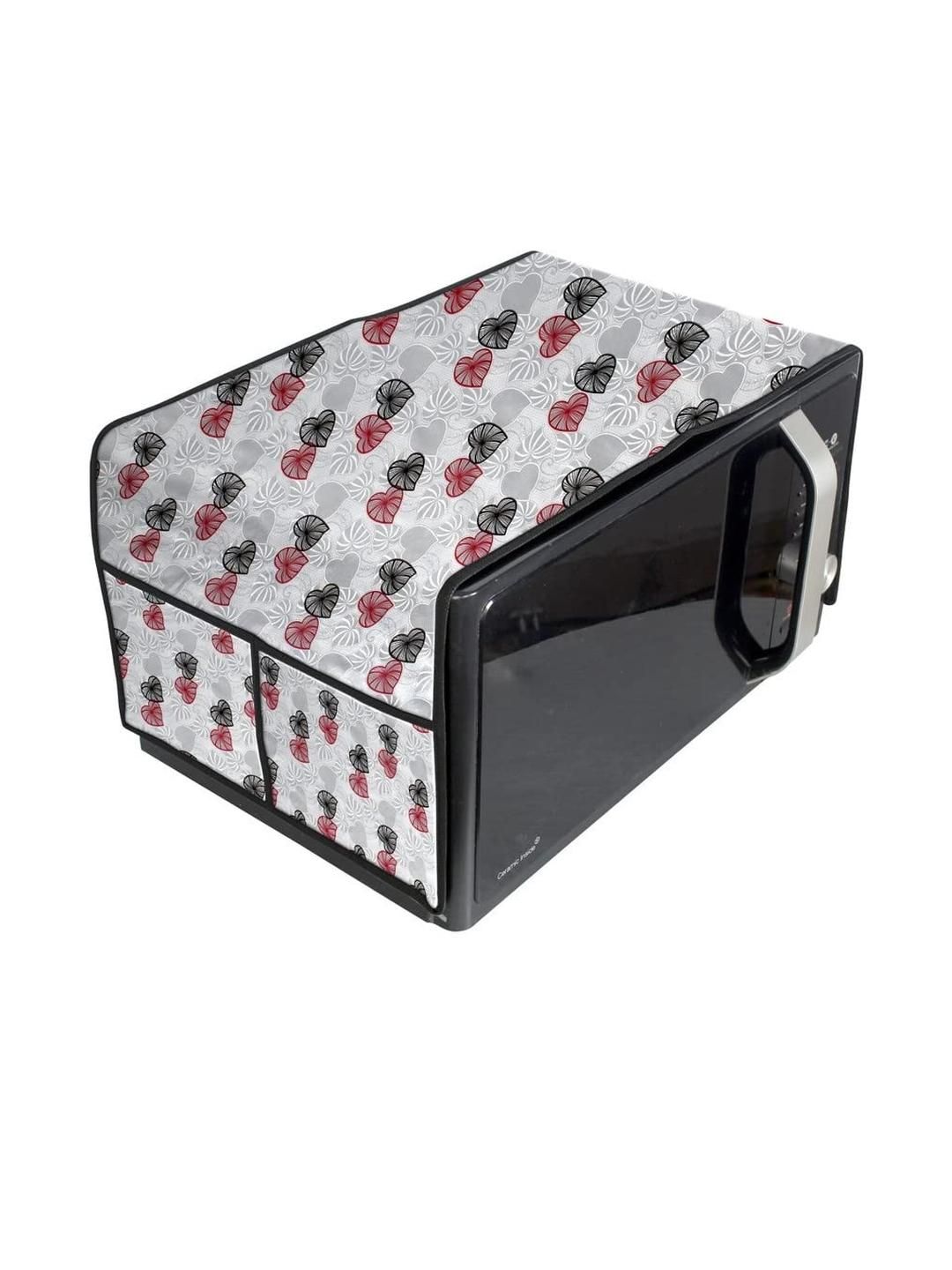 The Furnishing Tree Waterproof & Dustproof PVC Microwave Oven Top Cover with 4 Utility Pockets Cora-picture-28