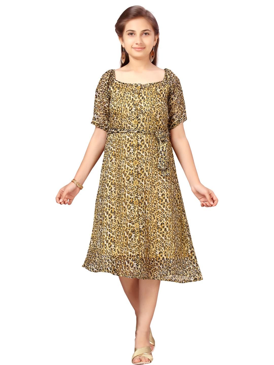 Muhuratam Girls Yellow Dresses-picture-11