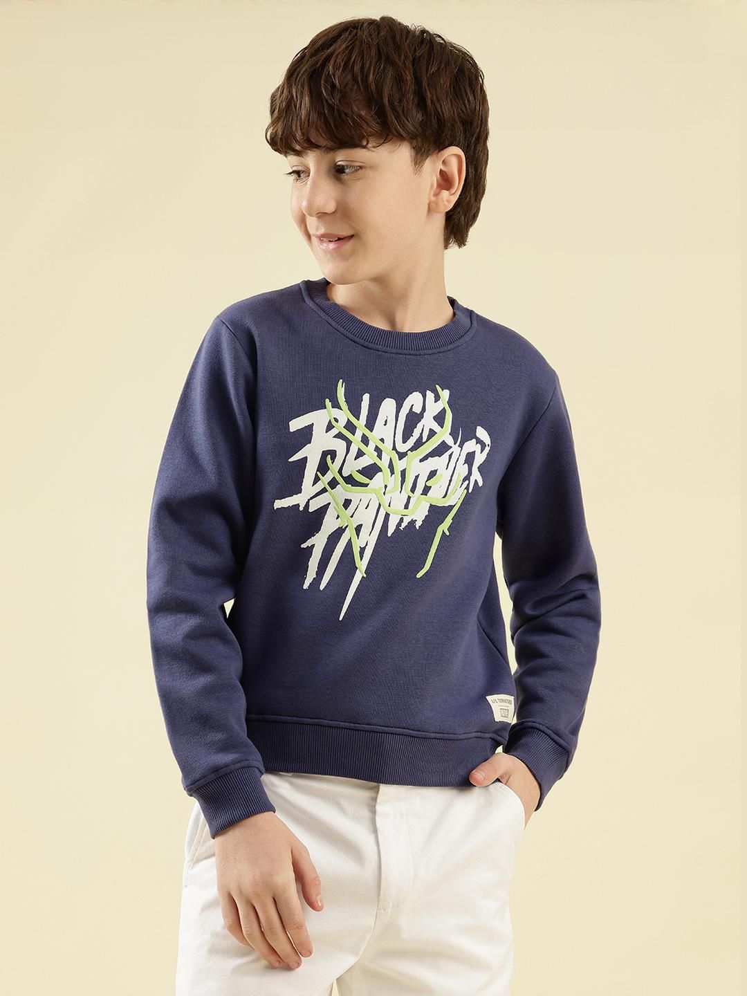 Lil Tomatoes Boys Blue Graphic Printed Sweatshirt-picture-17