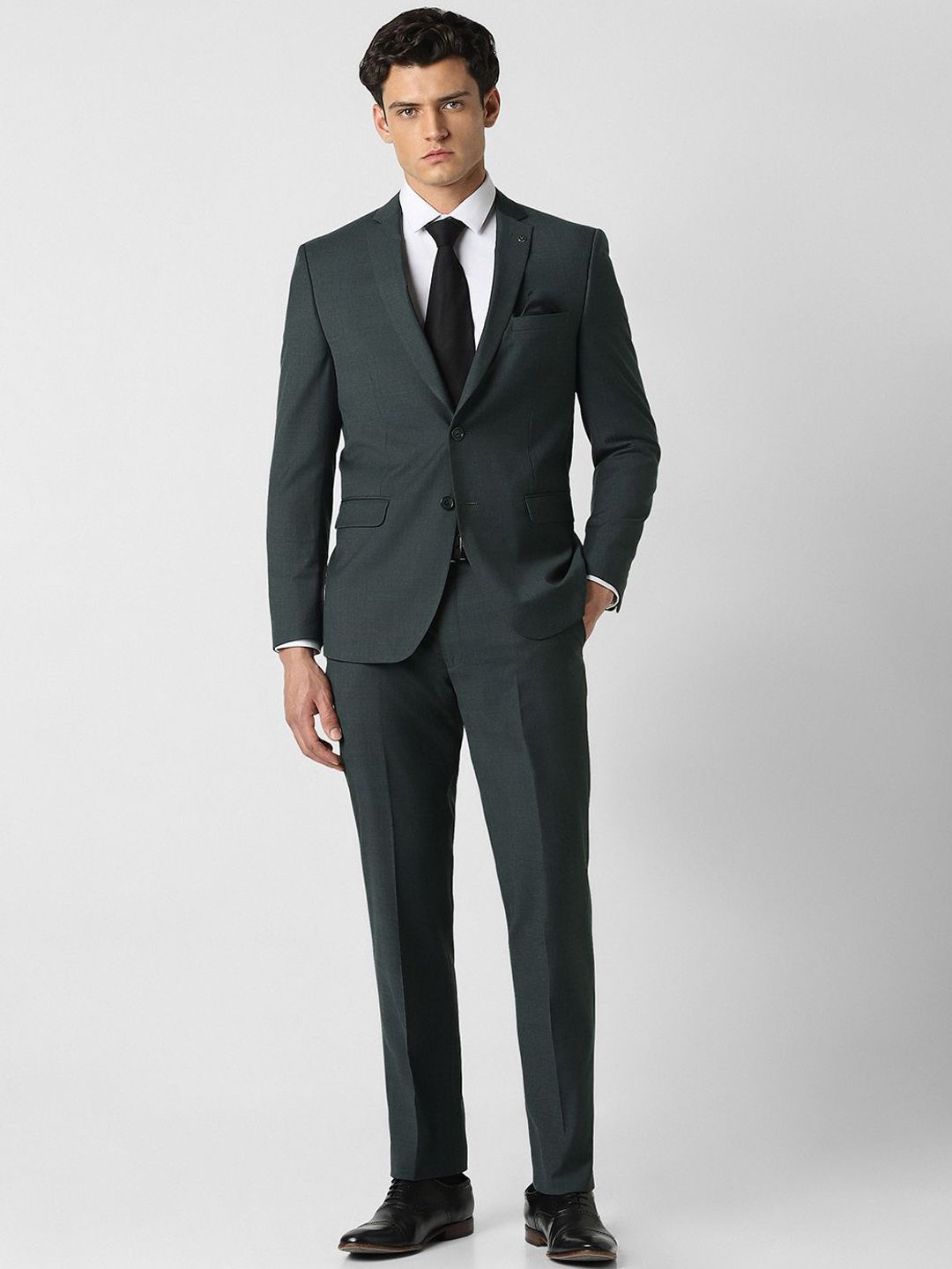 Van Heusen Slim-Fit Single-Breasted Two-Piece Suits-picture-21