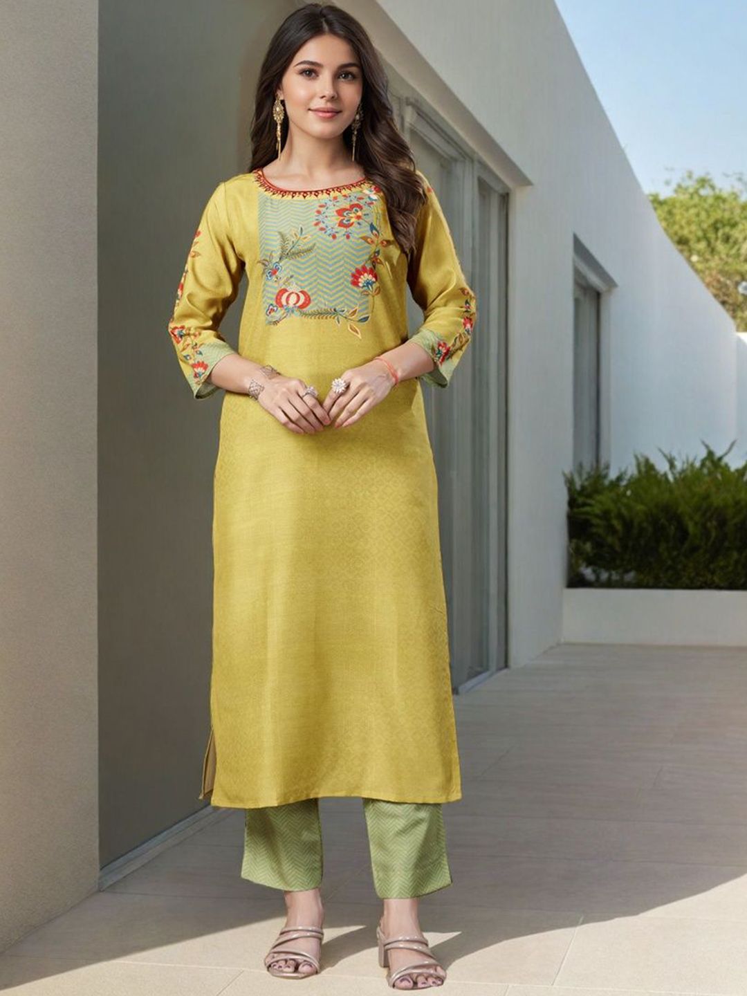 SZN Women Ethnic Motifs Printed Regular Kurta Set