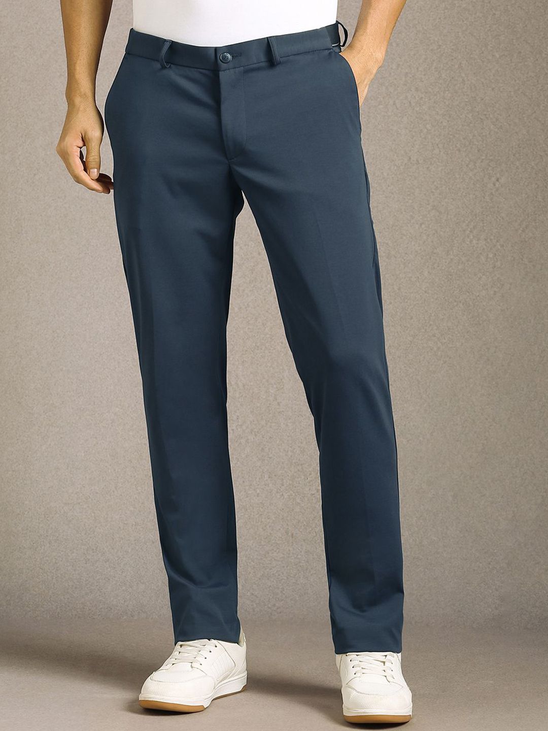 Louis Philippe Sport Men Slim Fit Mid-Rise Trousers-picture-25