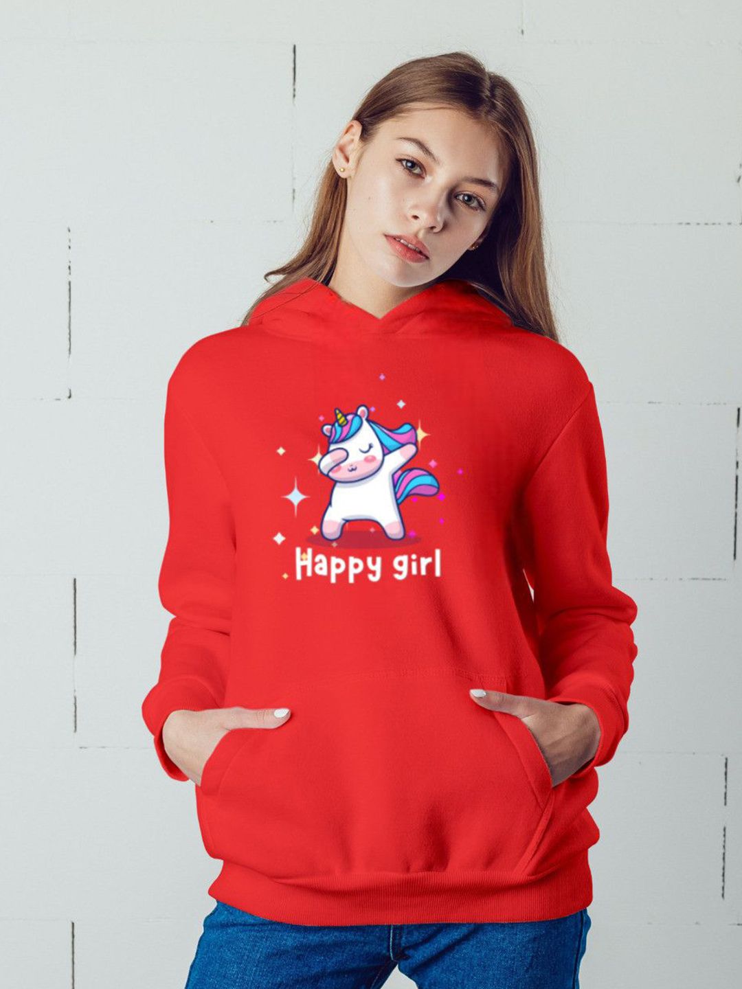 Povaxpo Women Printed Hooded Pullover Sweatshirt-picture-38