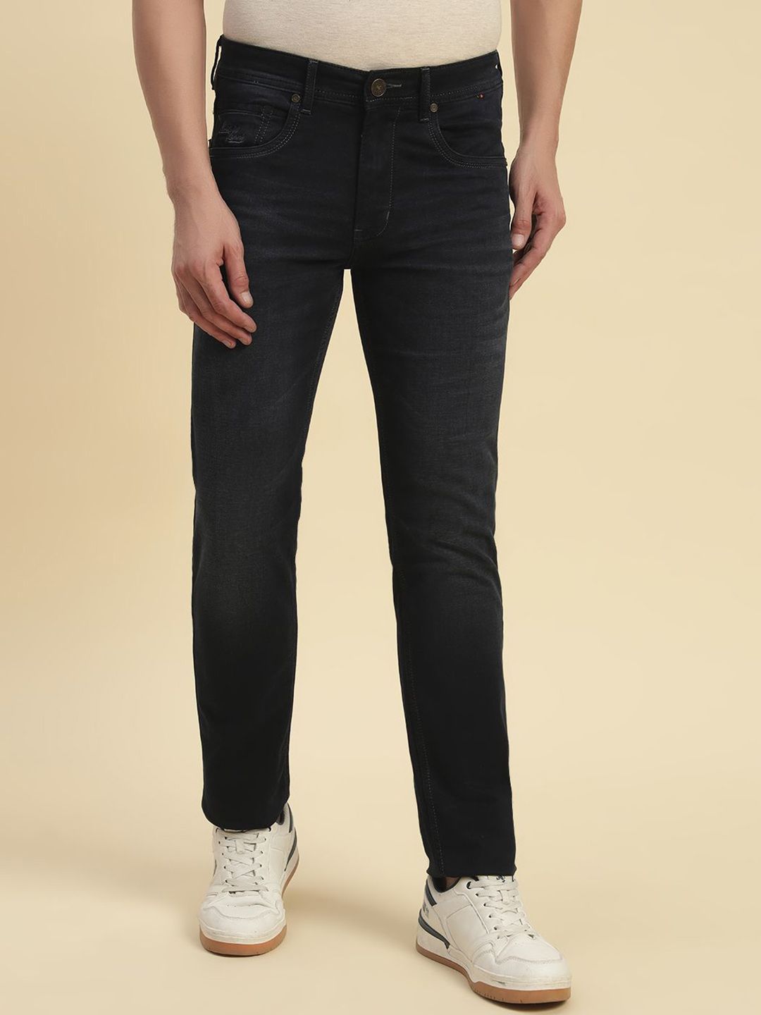 Cantabil Men Jean Regular Fit Mid-Rise Cotton Denim Jeans-picture-22