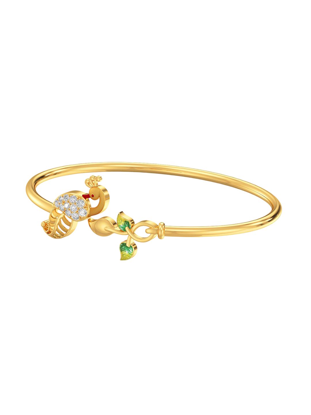 Joyalukkas Peacock Gold Bracelet-picture-15