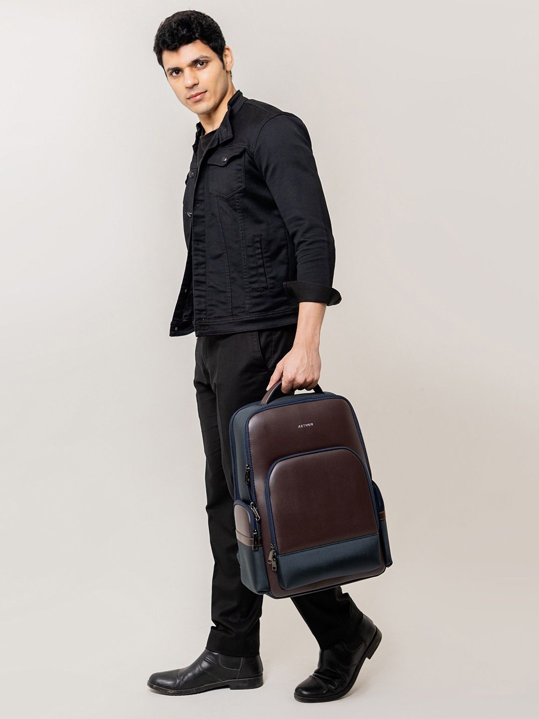 Aethon Unisex Synthetic Leather Backpack-picture-47