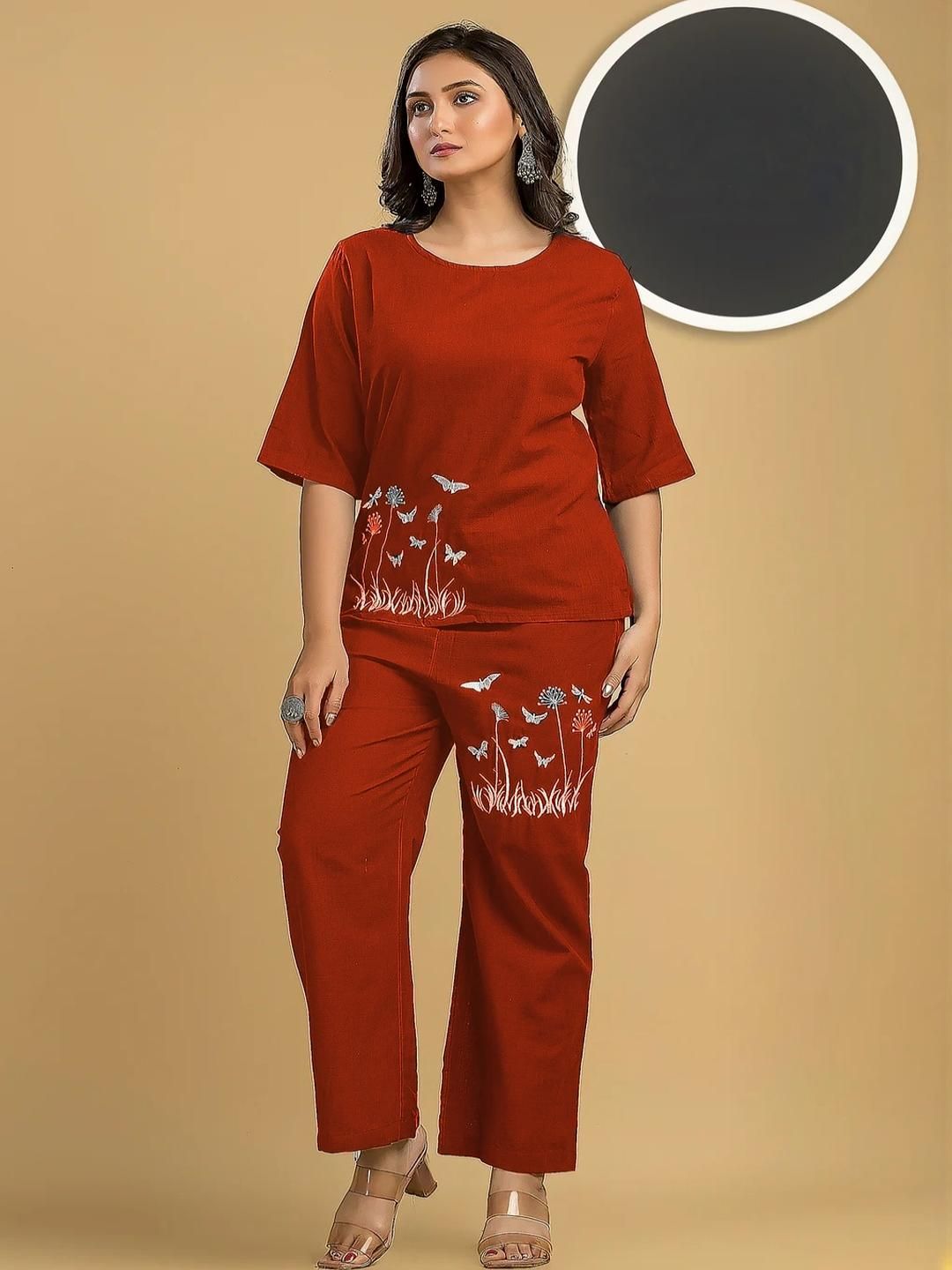 Naida Women Rust Co-Ords-picture-20