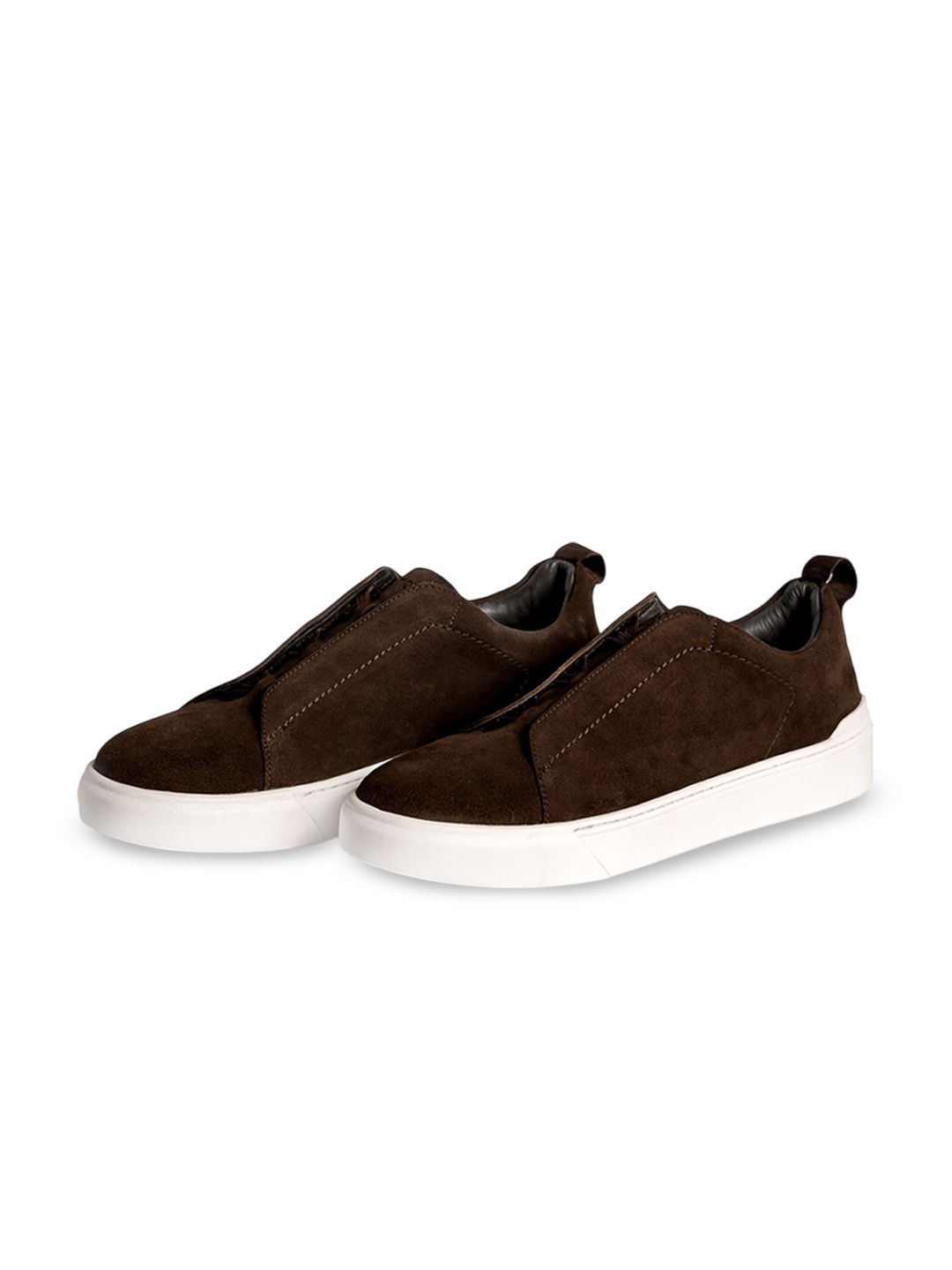 NOU Men Solid Suede Slip-On Sneakers Casual Shoes-image-23
