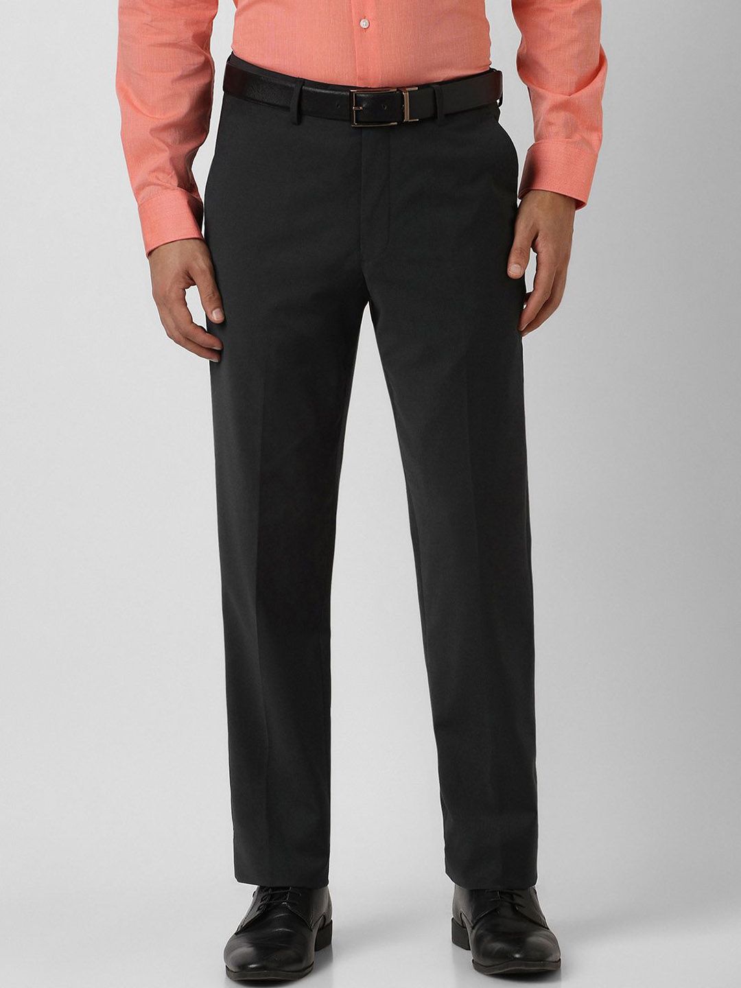 Van Heusen Men Regular Fit Formal Trousers-picture-17