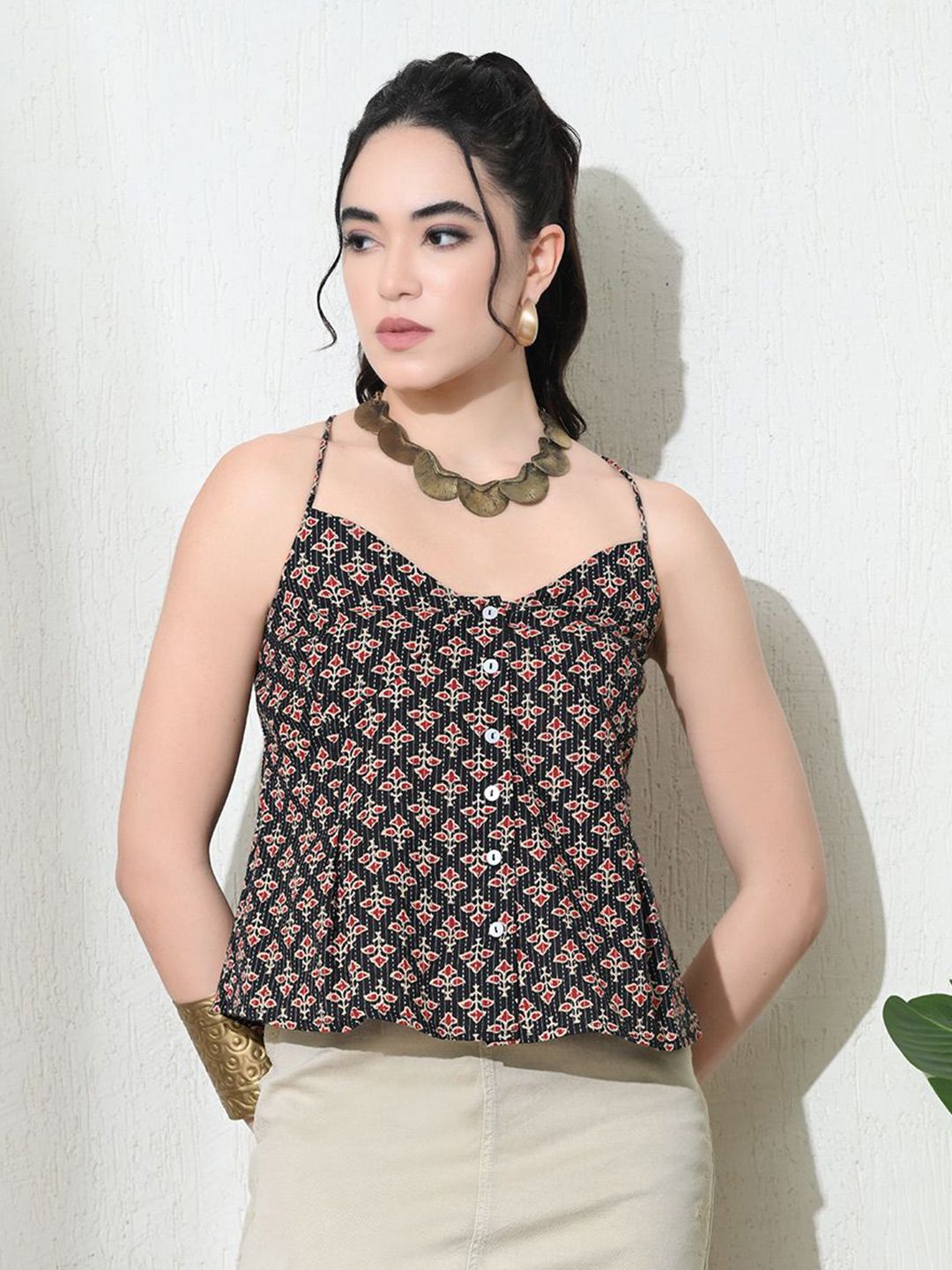 KALAMIR Women Floral Print Cotton Top-picture-38