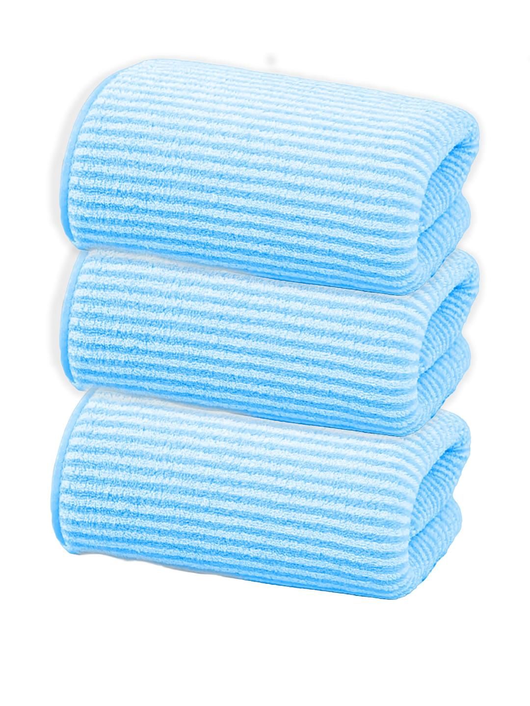 Black gold Unisex Blue Towel Set-image-7
