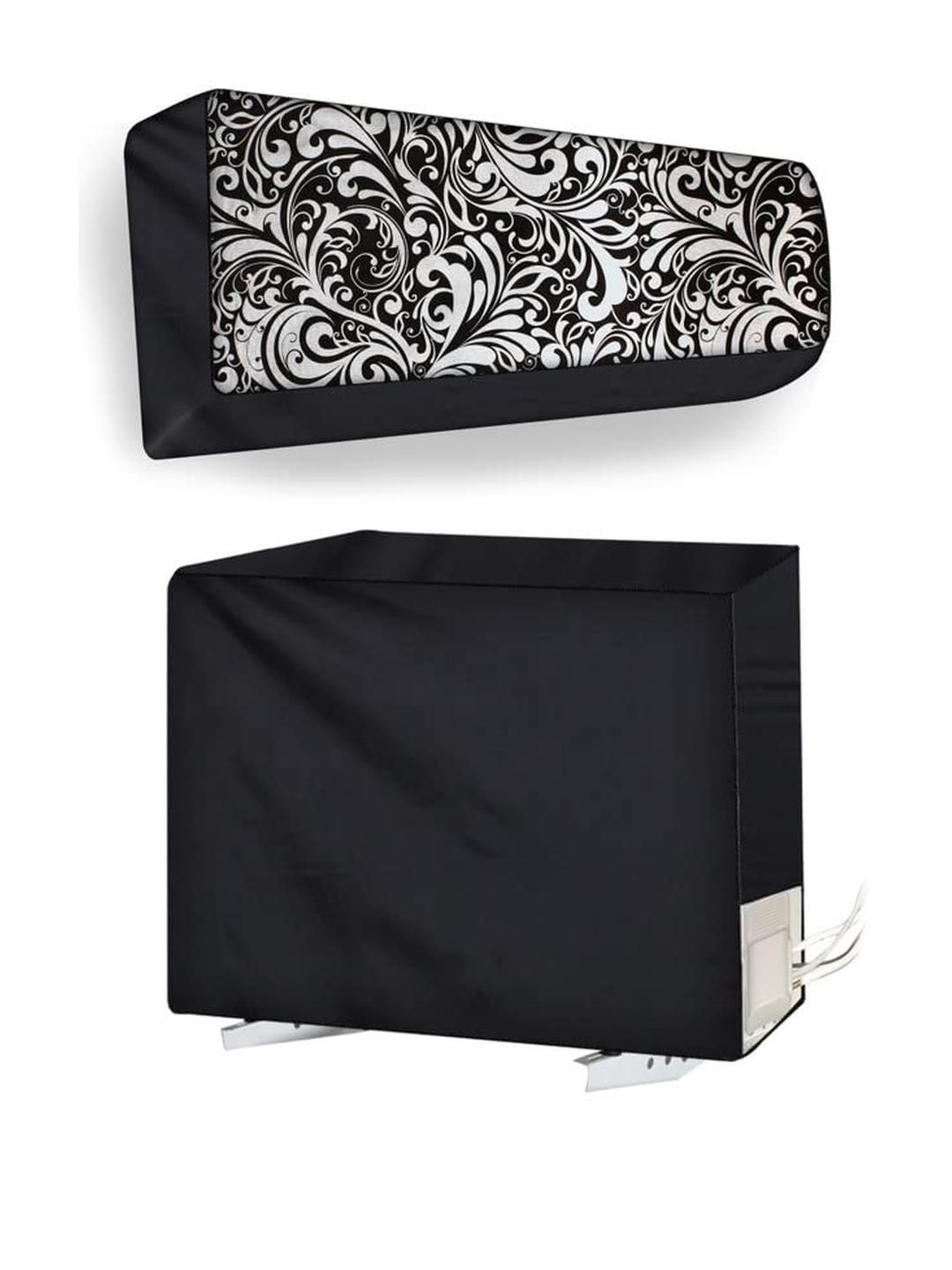 The Furnishing Tree Black Printed Air Conditioner Cover-picture-39